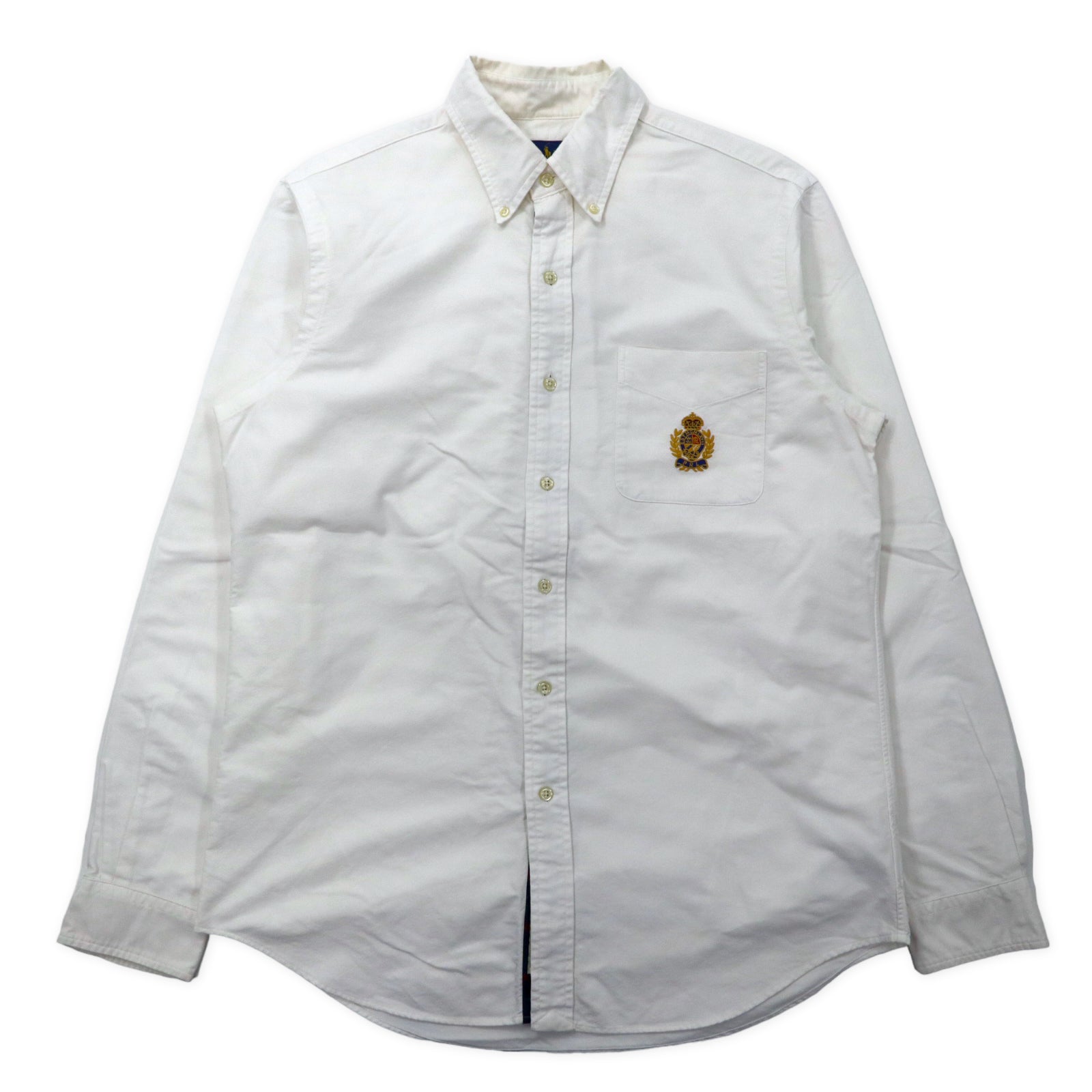 RALPH LAUREN Oxford Button-Down SHIRTS M White Cotton 