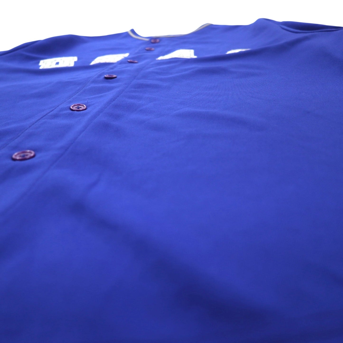 US AIR FORCE 米軍 ベースボールシャツ 2XL ブルー ポリエステル E9 DESIGN