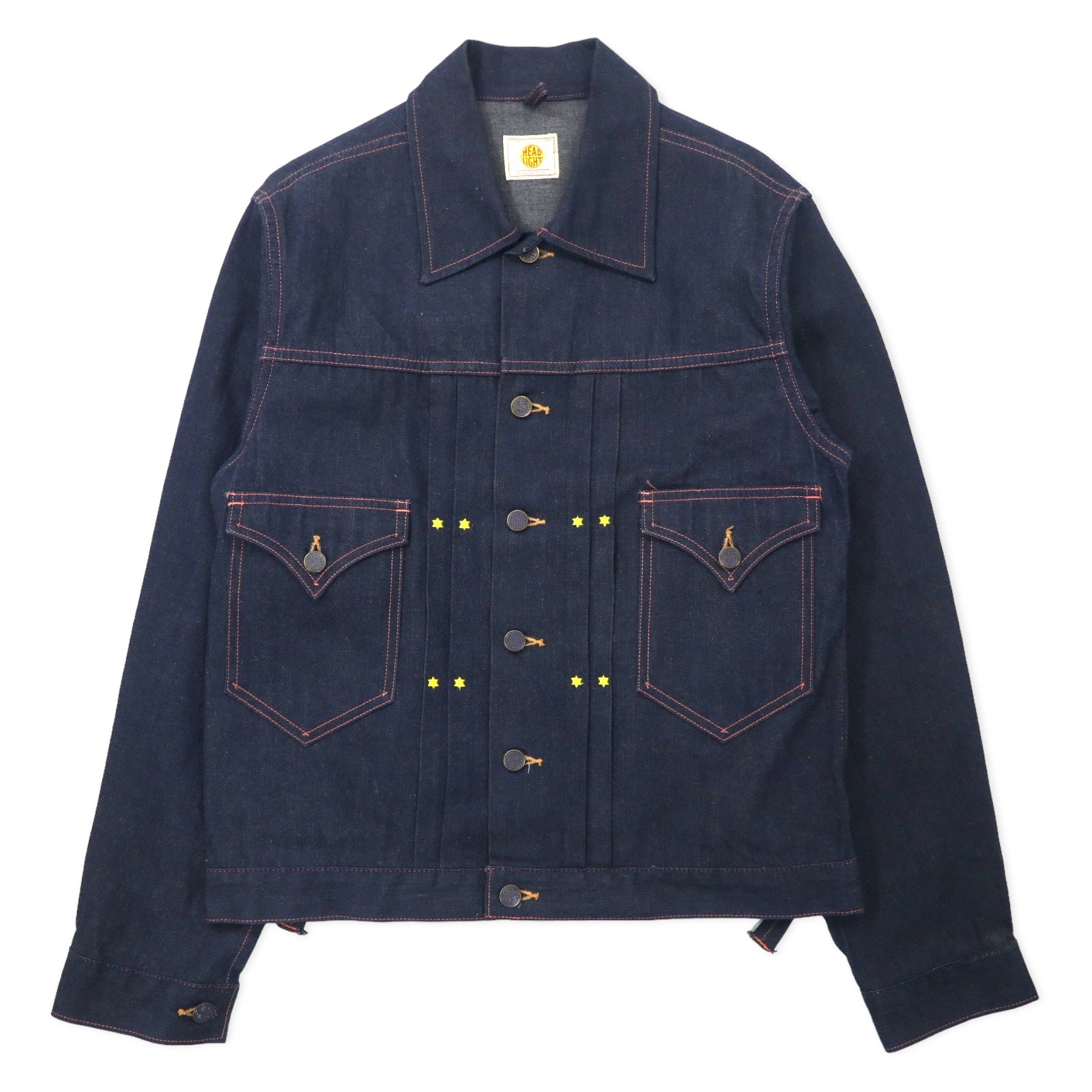 HEADLIGHT (Toyo Enterprises) Denim Jacket G Jean M Blue Dark Blue UNION  MADE selvedge HD11207 Japan Made