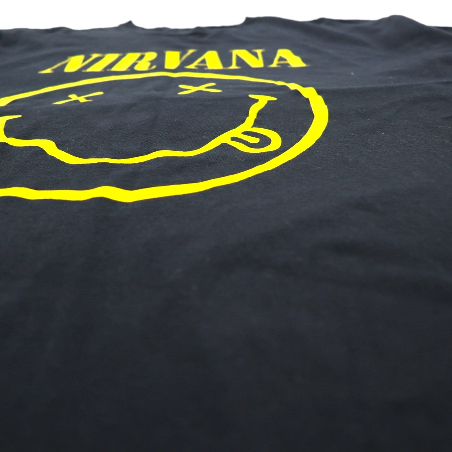 NIRVANA Official Rock Band T-Shirt XL Black Cotton Made in Nicaragua
