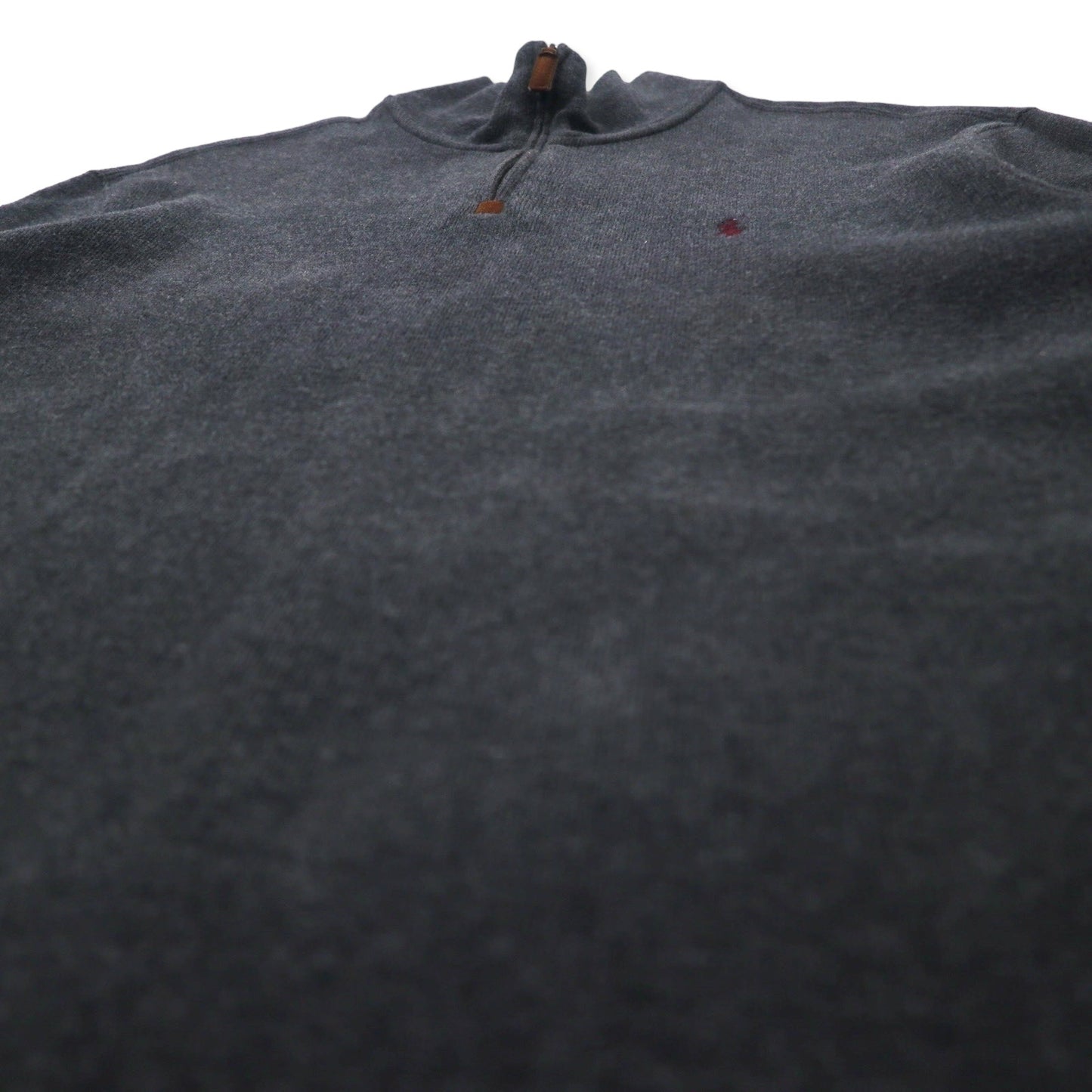 Polo by Ralph Lauren ハーフジップ スウェット XL グレー コットン スモールポニー刺繍 ビッグサイズ