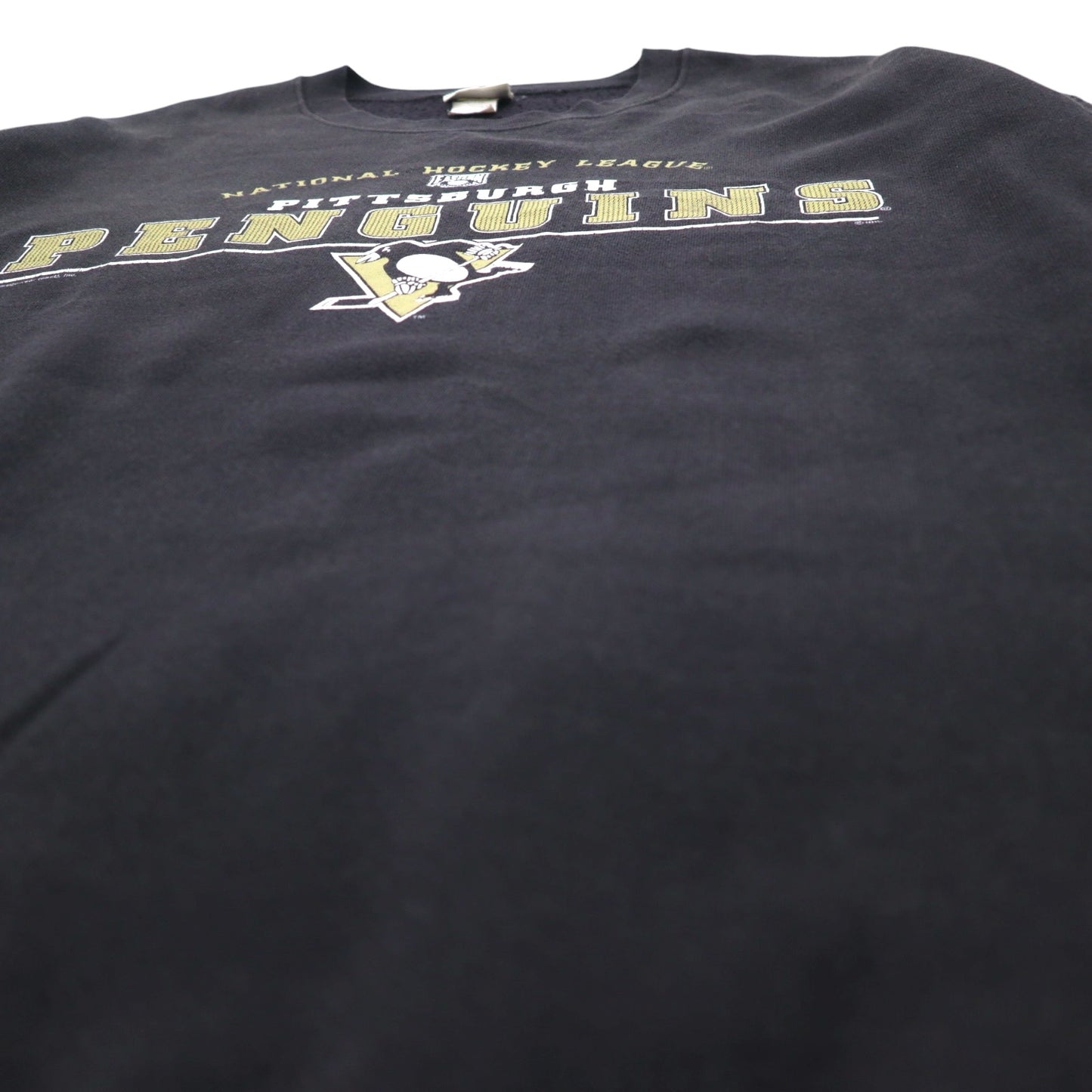 Lee SPORT 90年代 NHL カレッジ スウェット XL ブラック コットン PITTSBURGH PENGUINS メキシコ製