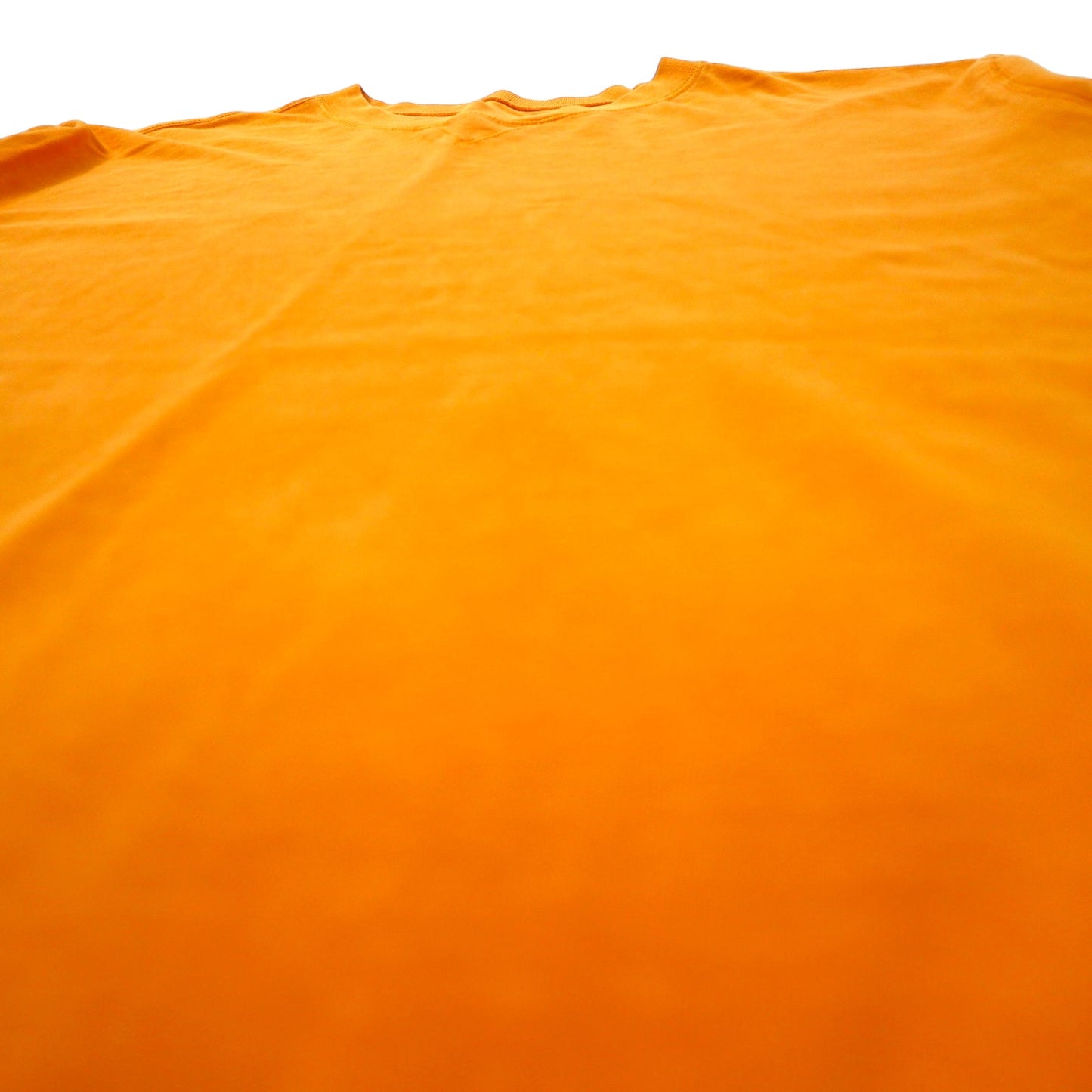 Woolrich Heavyweight T-Shirt XL Orange Cotton Front V Big Size