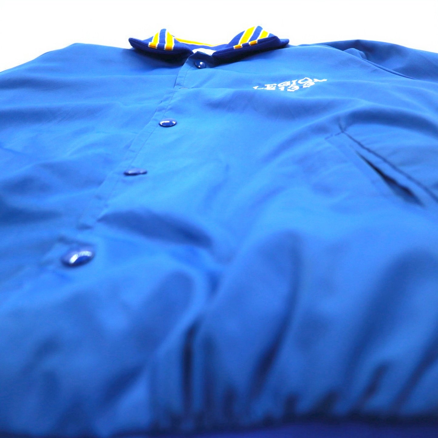 90年代 PROSTOCK ナイロン スタジャン L ブルー LEGION ワンポイント刺繍