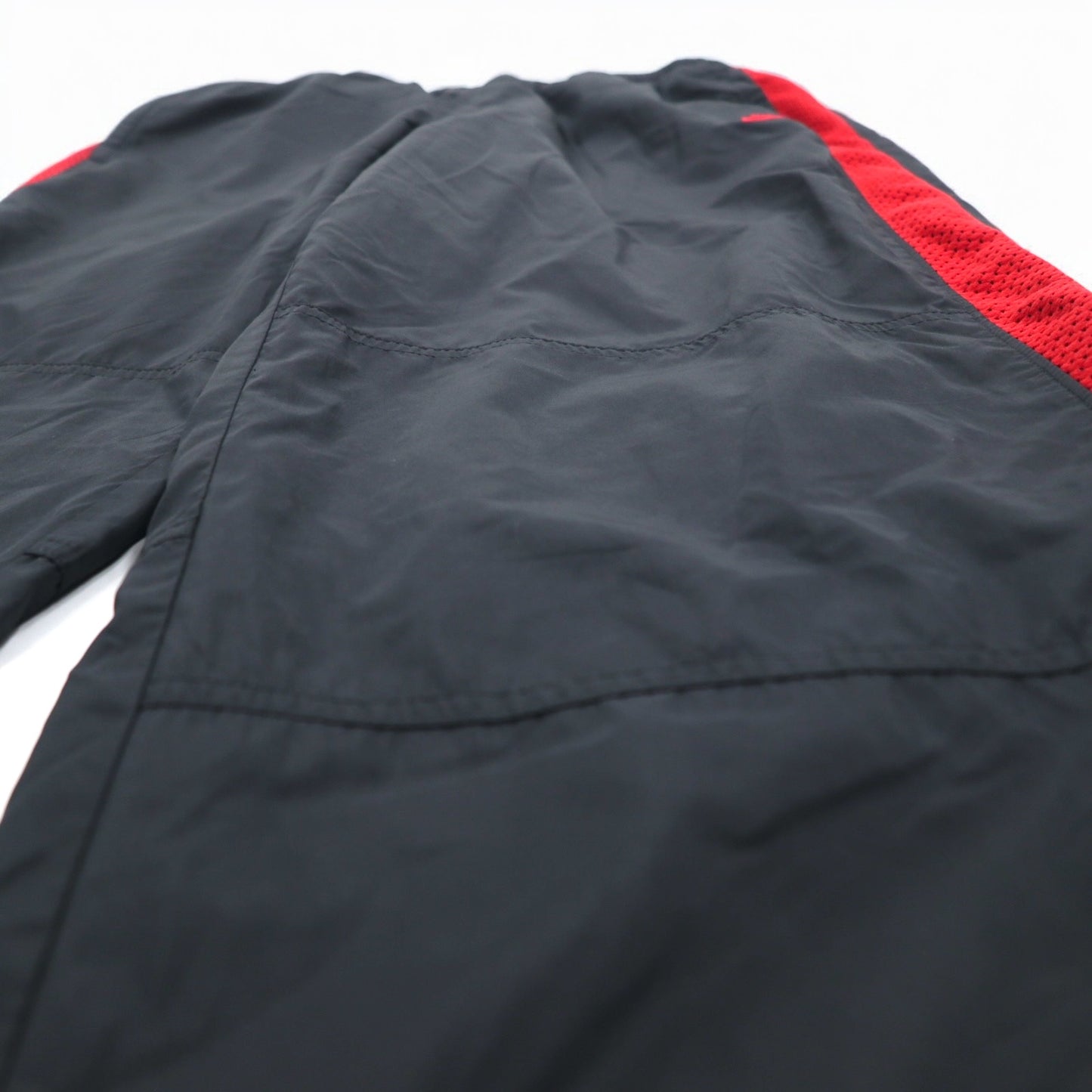 NIKE 00年代 ウーブン トラックパンツ ジャージ XL ブラック レッド サイドライン