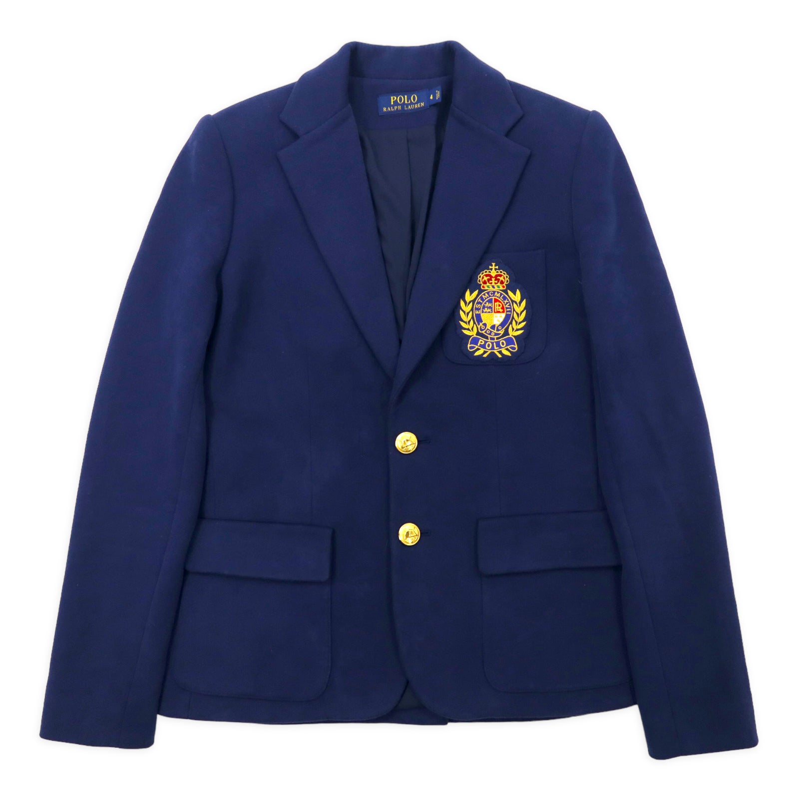 POLO RALPH LAUREN School Jacket Blazer 4 Navy Cotton 