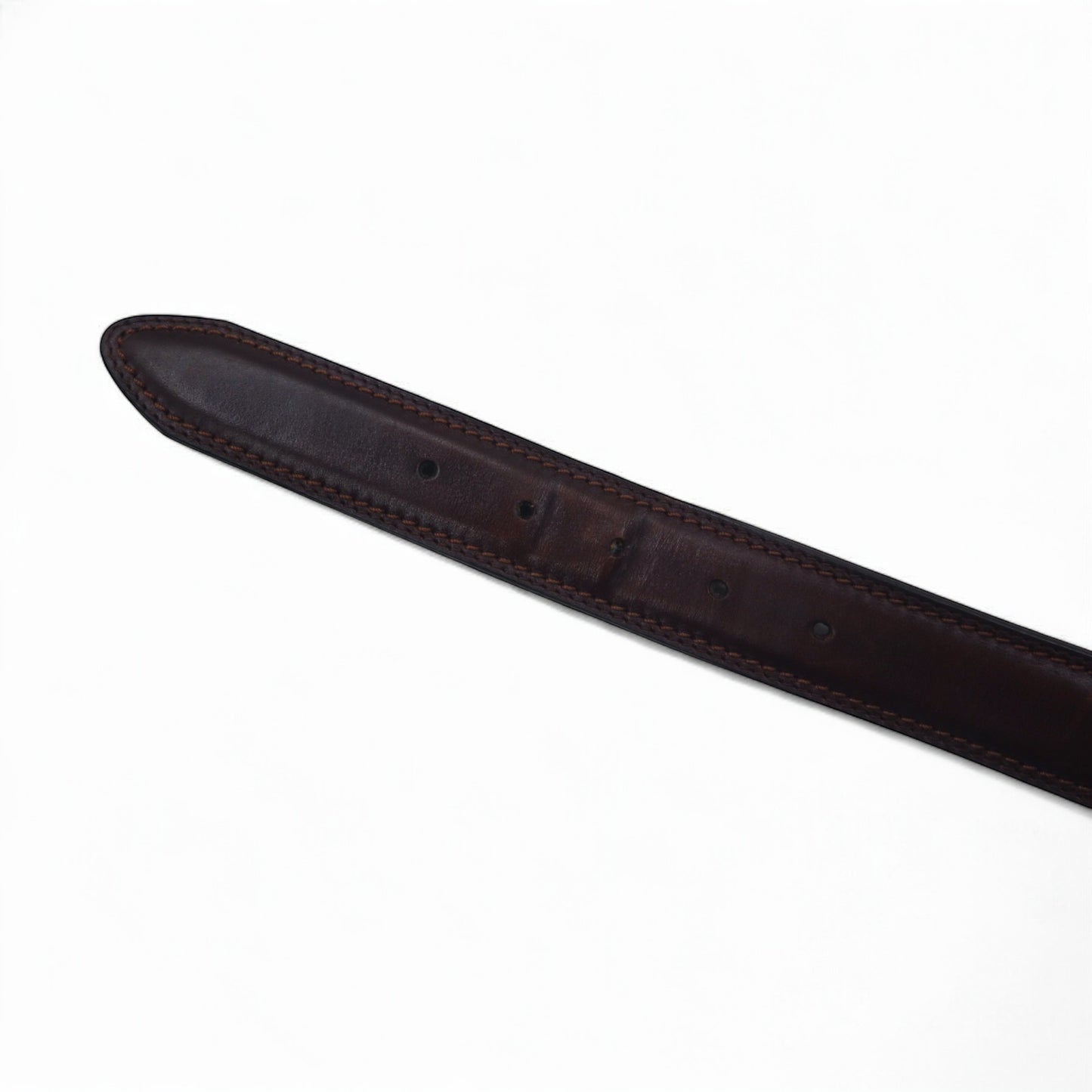 DOCKERS (Levi's) Leather Belt, Size 46/115, Brown, 17DK0298, Silver Buckle