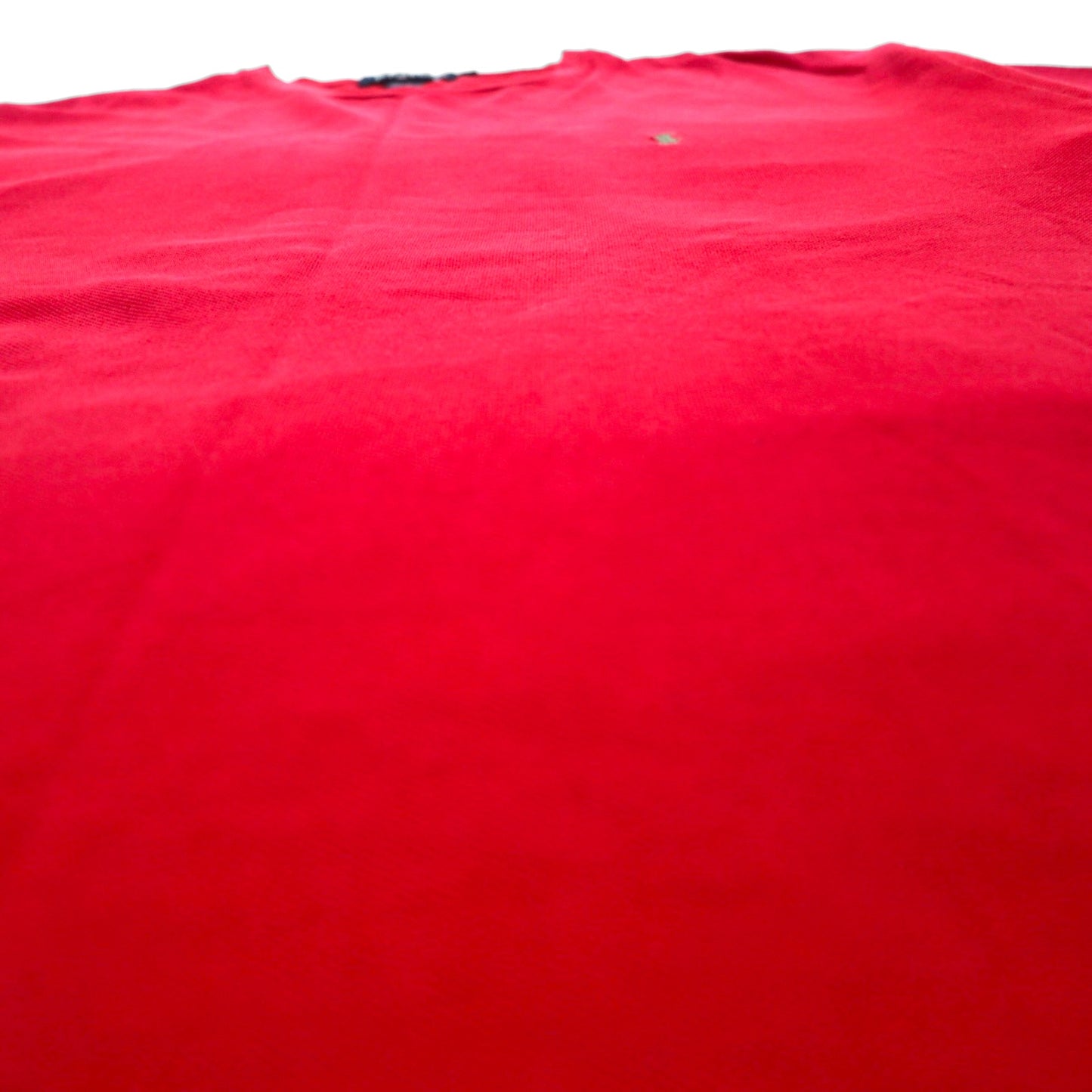 Polo by Ralph Lauren 90s single stitch pique T-shirt, L, red, cotton, small pony embroidery