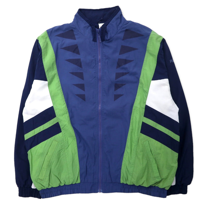 PUMA 90年代 ナイロンジャケット ウィンドジャケット M ネイビー ポリエステル ビッグサイズ