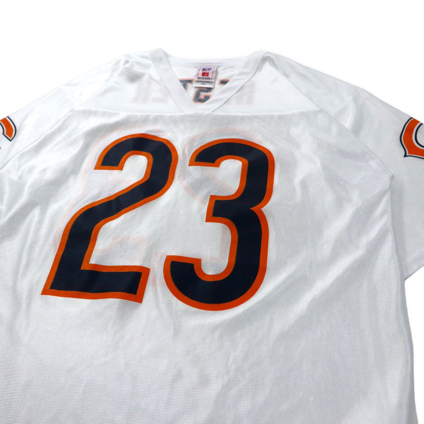 NFL Big Size Game Shirt M White Chicago Bears Polyester Mesh Numbering HESTER