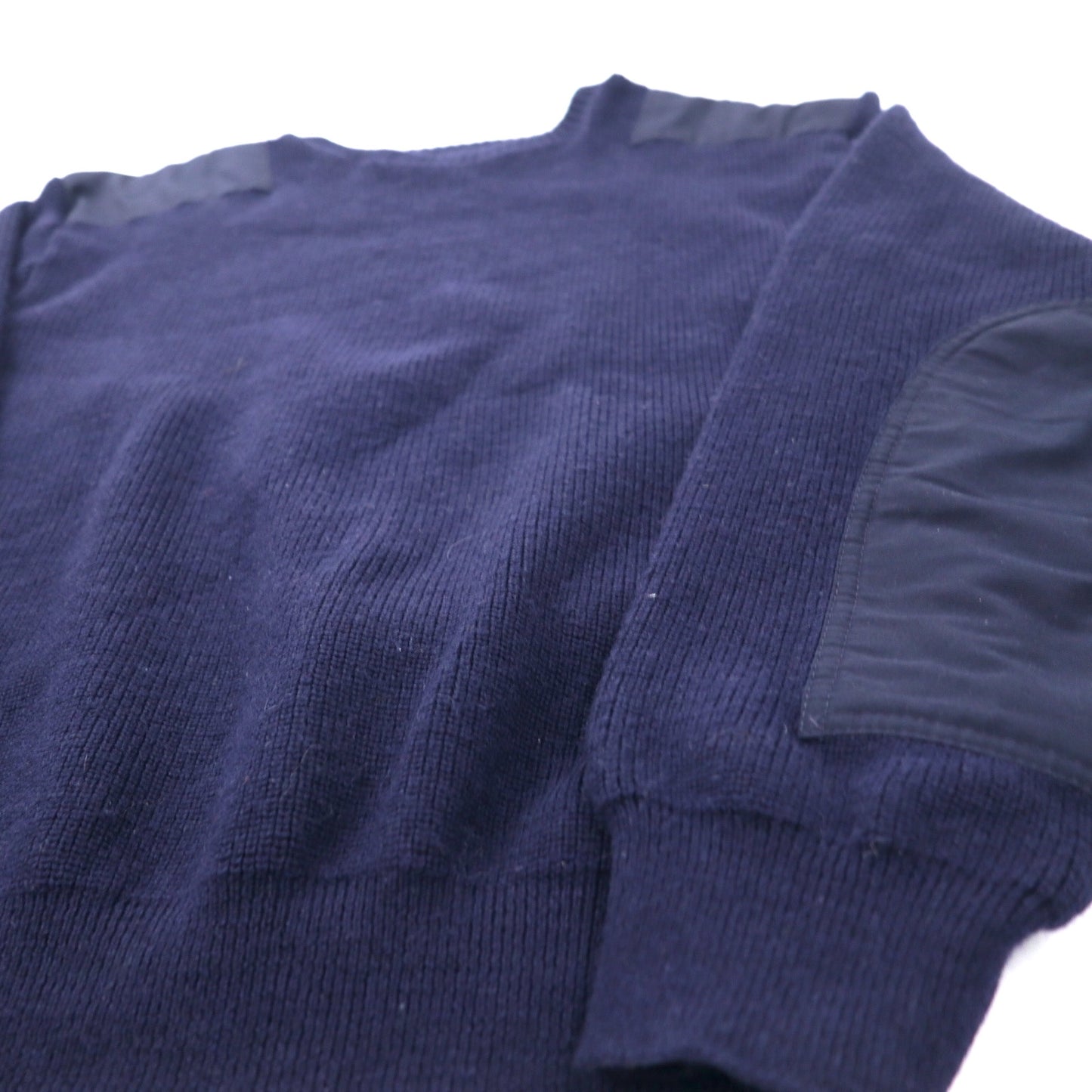 BRITISH ARMY 00年代 イギリス軍 コマンドニット セーター 7 ネイビー ウール ミリタリー 8405-17-109-5978 T.W.KEMPTON