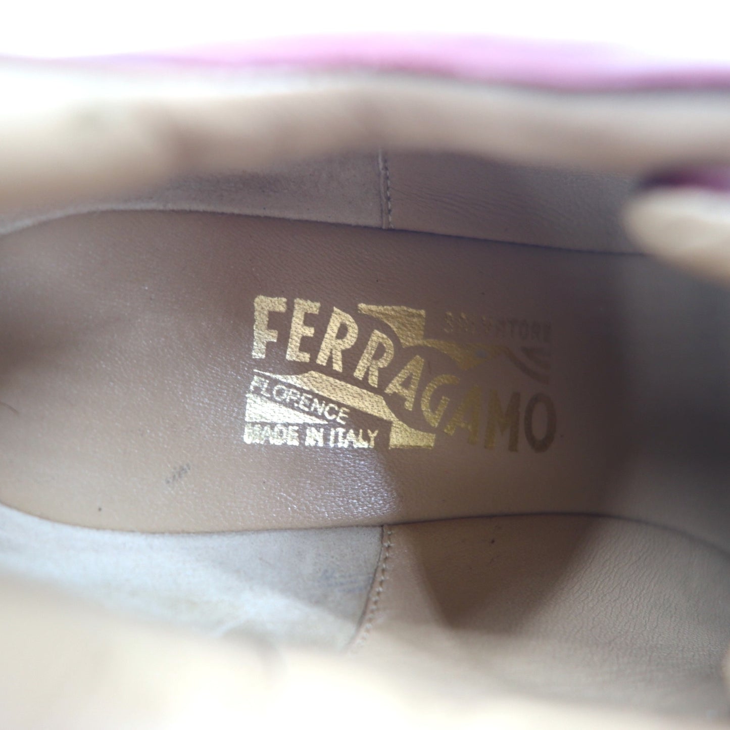 Salvatore Ferragamo Italian Gancini calf leather sneakers, 24.5cm, Bordeaux, MORGAN NZ H 01800