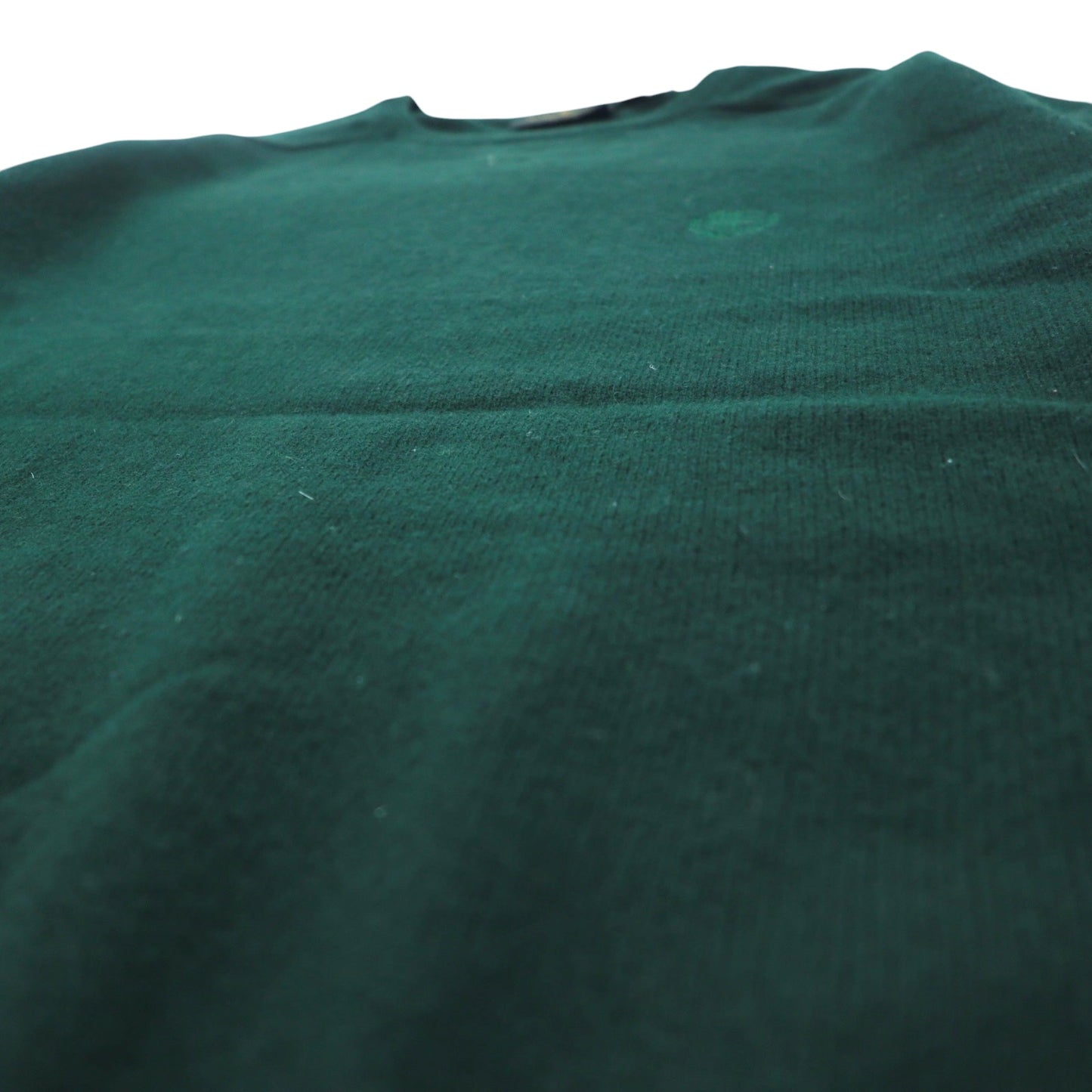 McGREGOR Crew Neck Lambswool Knit Sweater, Medium, Green, Wool