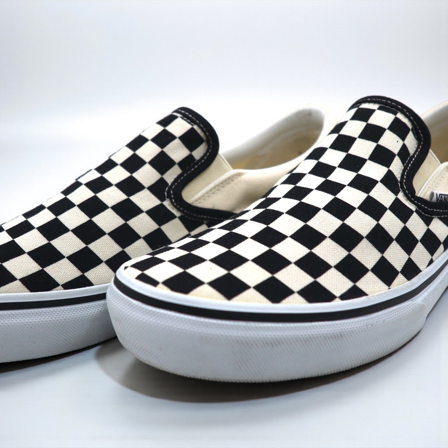 VANS フラッグチェッカー スリッポン SLIP ON スニーカー 28cm ホワイト V98CLA