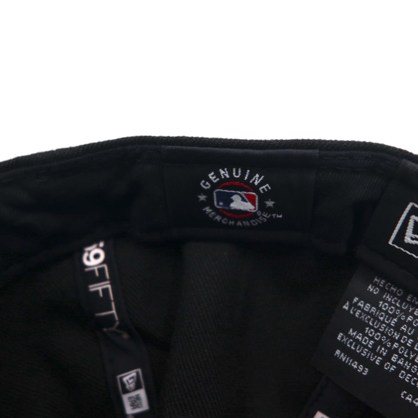 NEW ERA ベースボールキャップ 57.7cm ブラック ポリエステル MLB NY New York Mets ニューヨークメッツ