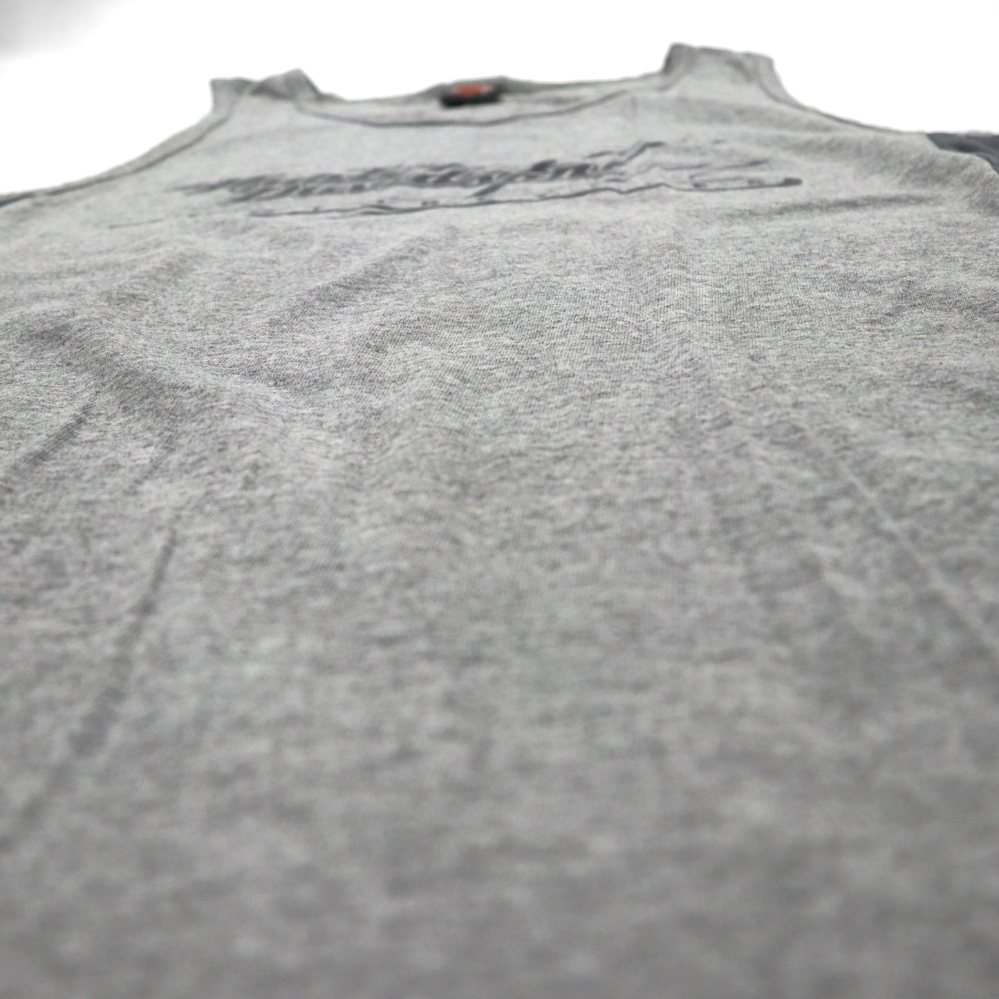 HARLEY DAVIDSON 90年代 USA製 タンクトップ L グレー コットン HONOLULU HAWAII 両面プリント