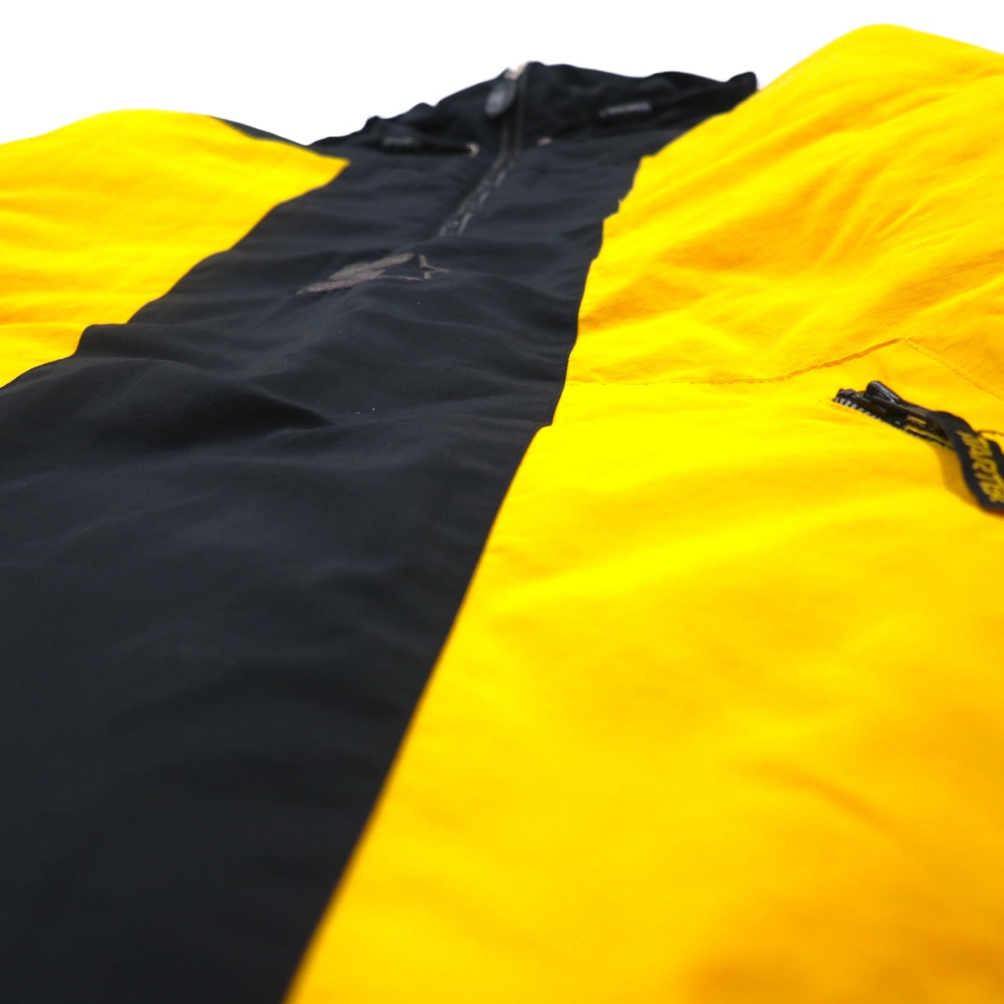 STARTER 90年代 フード収納式 パデット アノラックパーカー L イエロー ナイロン 中綿 スリランカ製