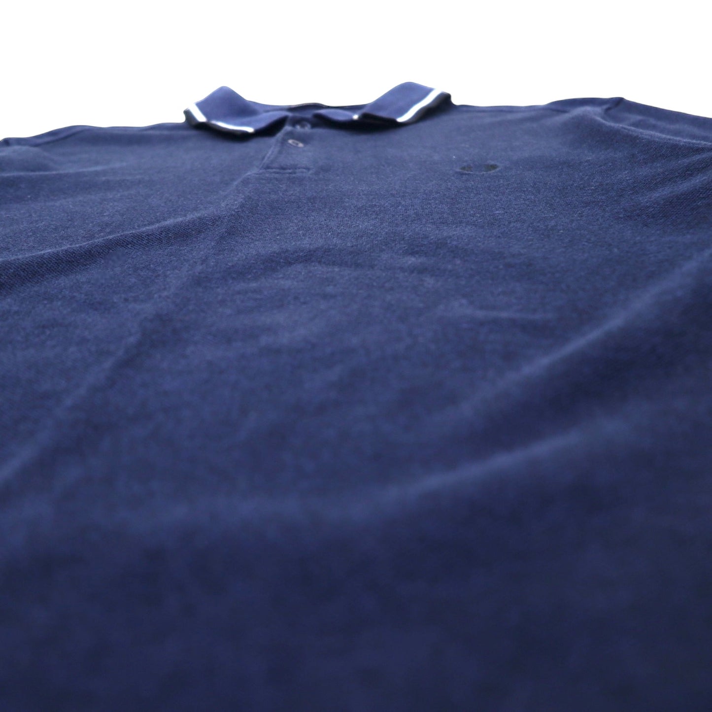 FRED PERRY 長袖 ポロシャツ XL ネイビー コットン 鹿の子 ワンポイントロゴ M3636