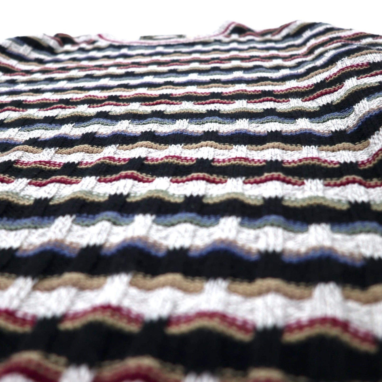 STERLING USA製 90年代 ローゲージ ニット セーター XXL マルチカラー コットン ビッグサイズ