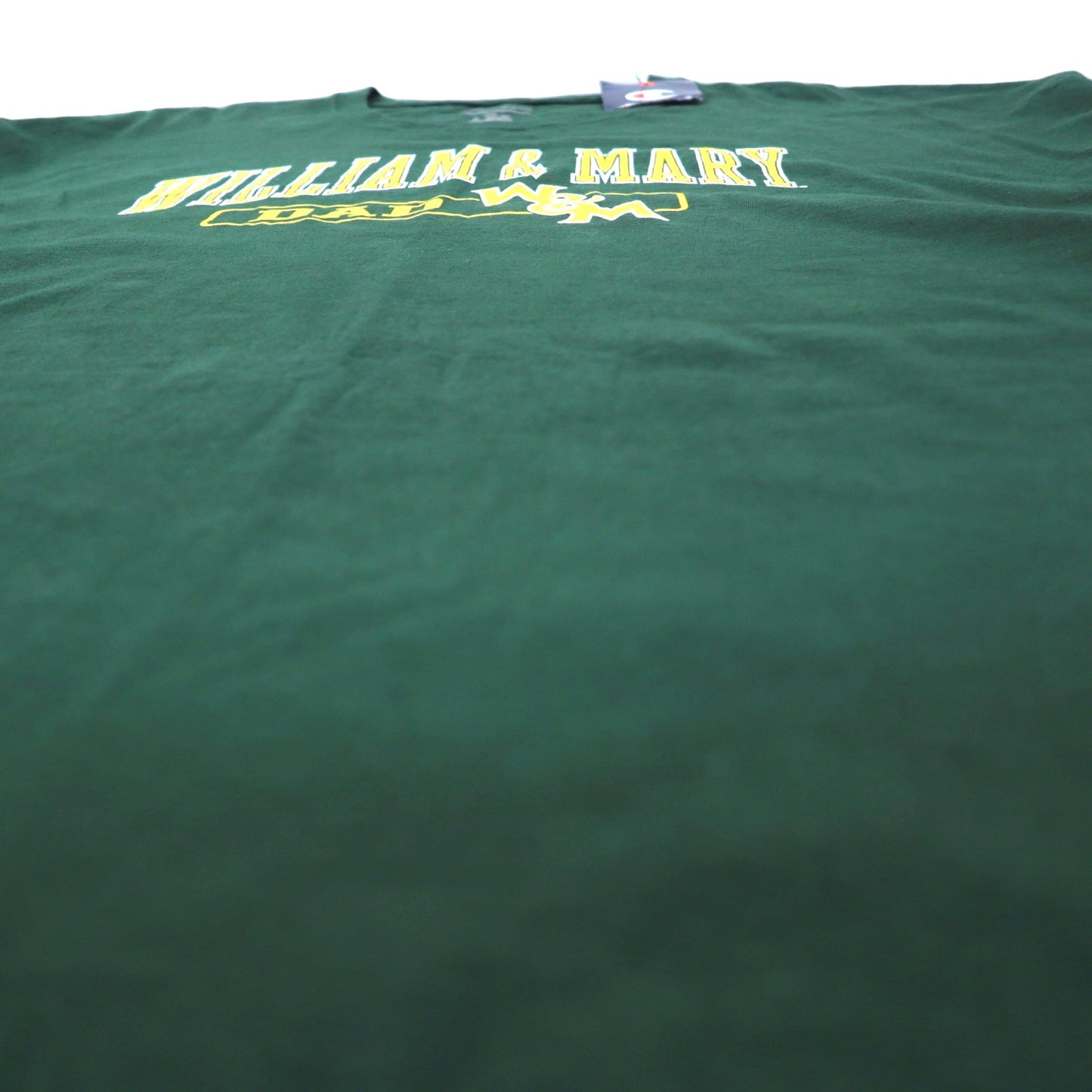 Champion College Print T-Shirt 2XL Green Cotton WILLIAM & MARY Big Size Made in El Salvador Unused