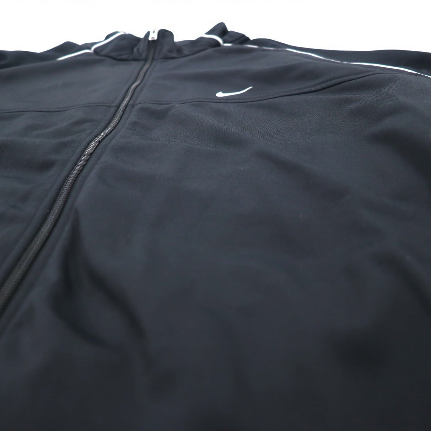 NIKE トラックジャケット ジャージ XL ブラック スウォッシュ ワンポイントロゴ刺繍