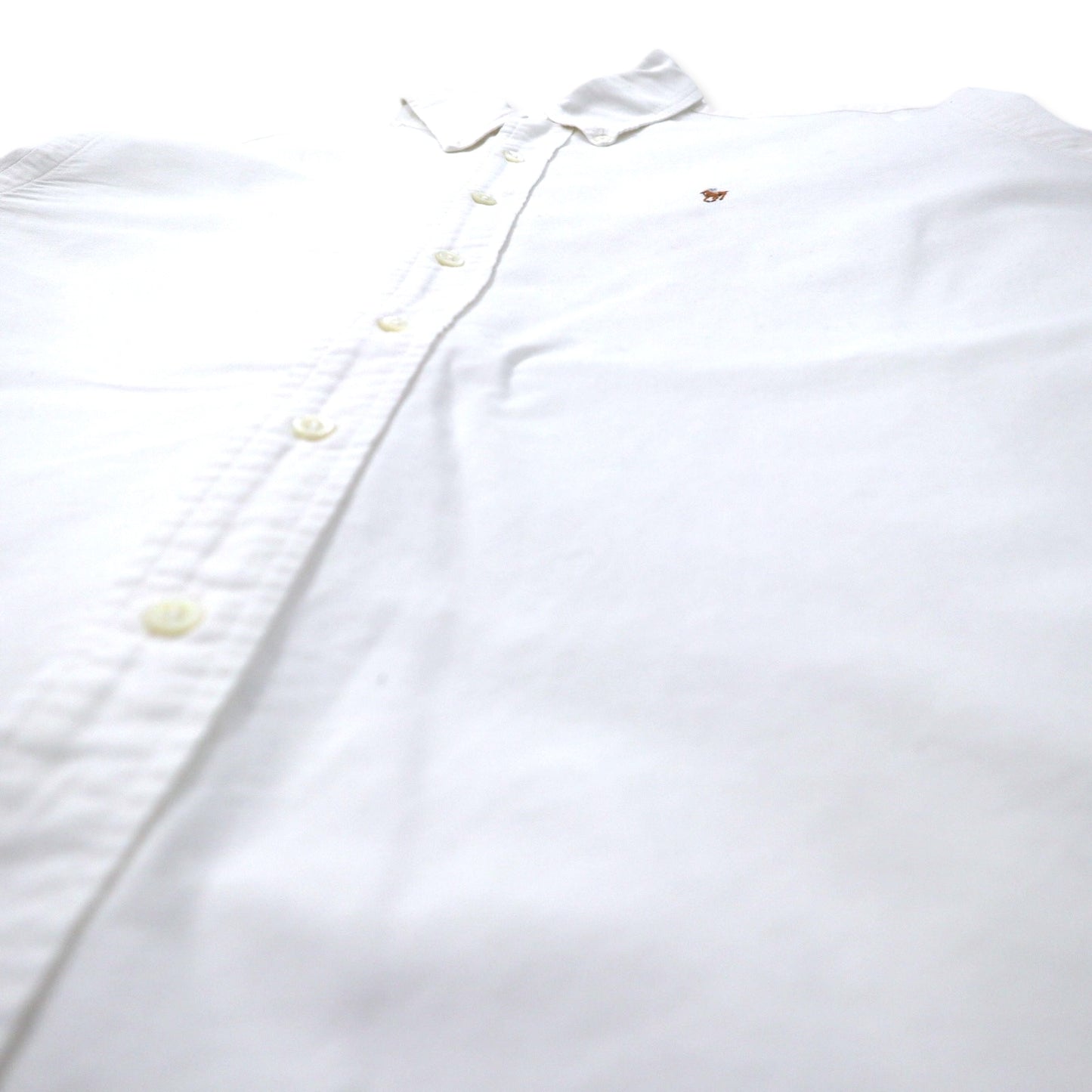 Ralph Lauren Oxford Button-Down Shirt, 17.5-35, White Cotton, Small Pony Embroidery, Big Size