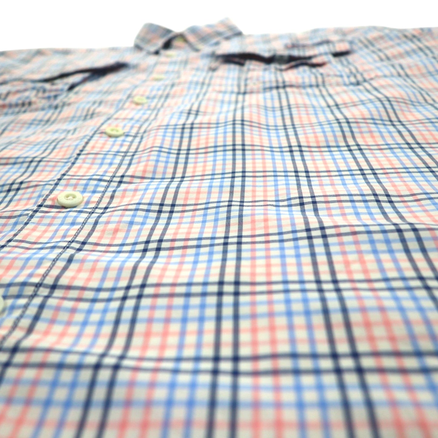 Columbia PFG Super Bahama UV Protection Omni-Shade Bahama Fishing Shirt L White Blue Check Nylon FM7190