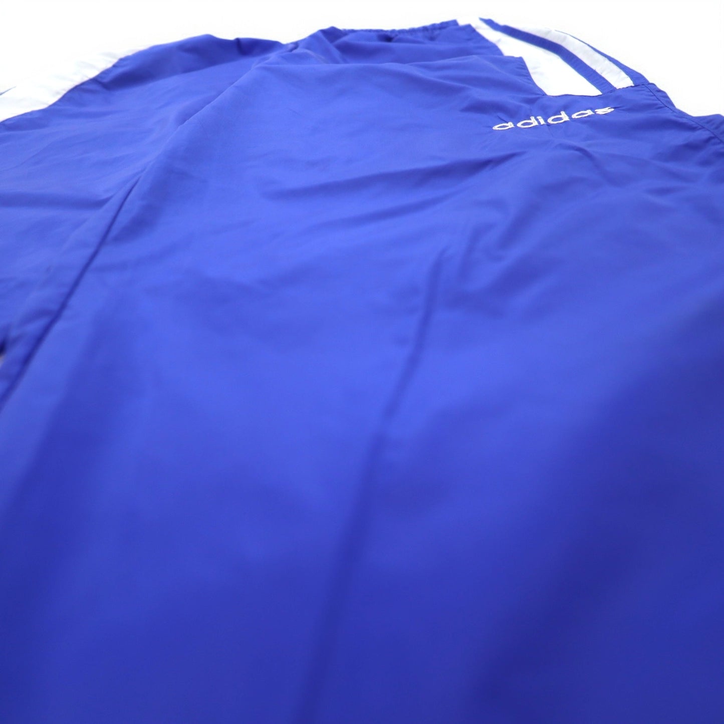 adidas 90年代 万国旗タグ ナイロン トラックパンツ ジャージ L ブルー 3ストライプ