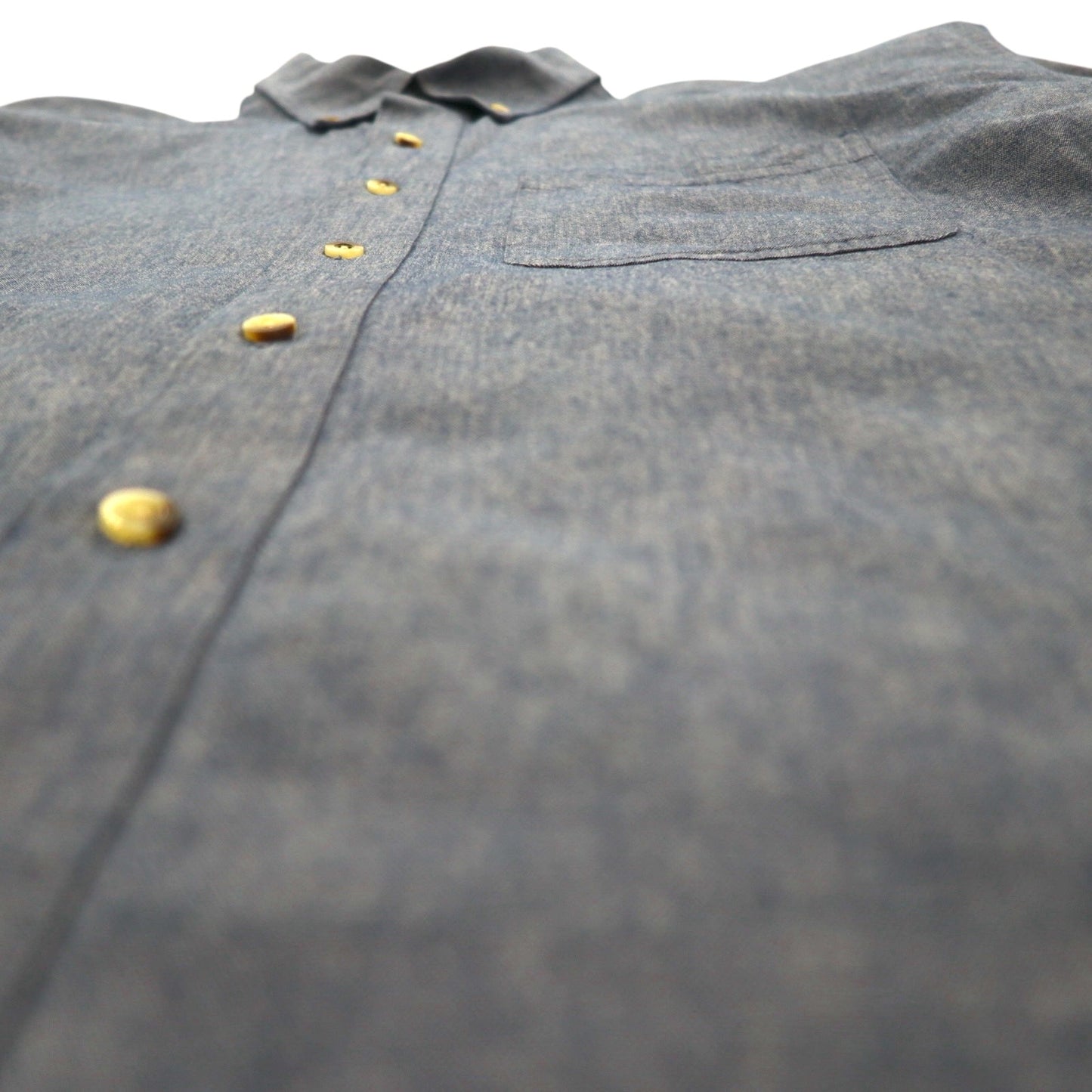 L.L.Bean 00年代 シャンブレー ボタンダウン シャツ L ブルー コットン DUG3