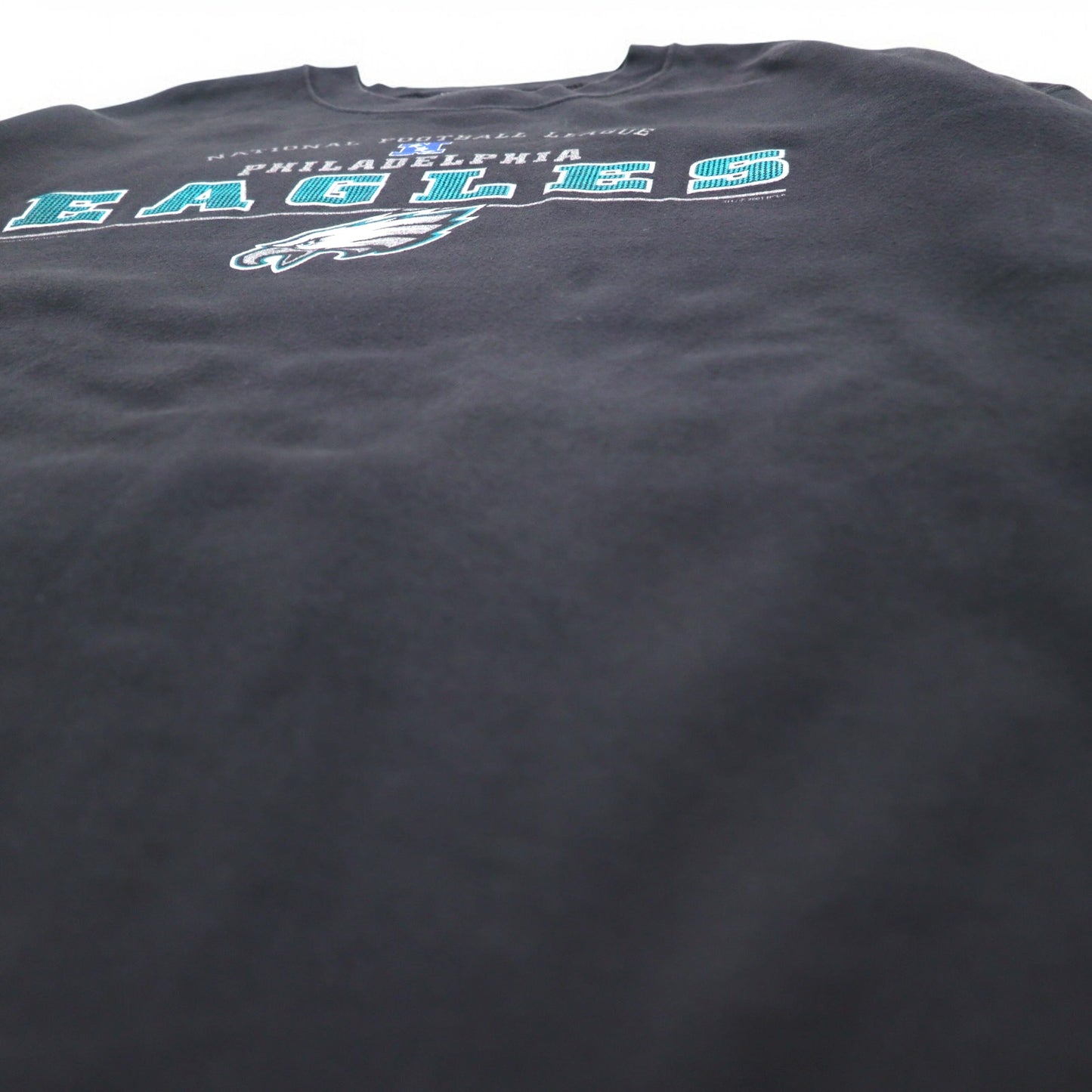 Lee SPORT 90年代 NFL プリント スウェット 2XL ブラック コットン 裏起毛 PHILADELPHIA EAGLES
