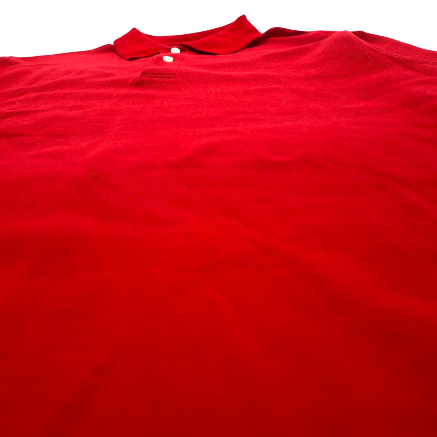 LLBean Long Sleeve Polo Shirt L Red Cotton Pique TRADITIONAL FIT 300459