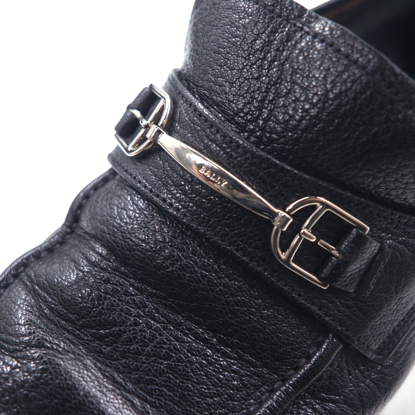 BALLY Swiss made bit loafers 27cm black leather BRIAN