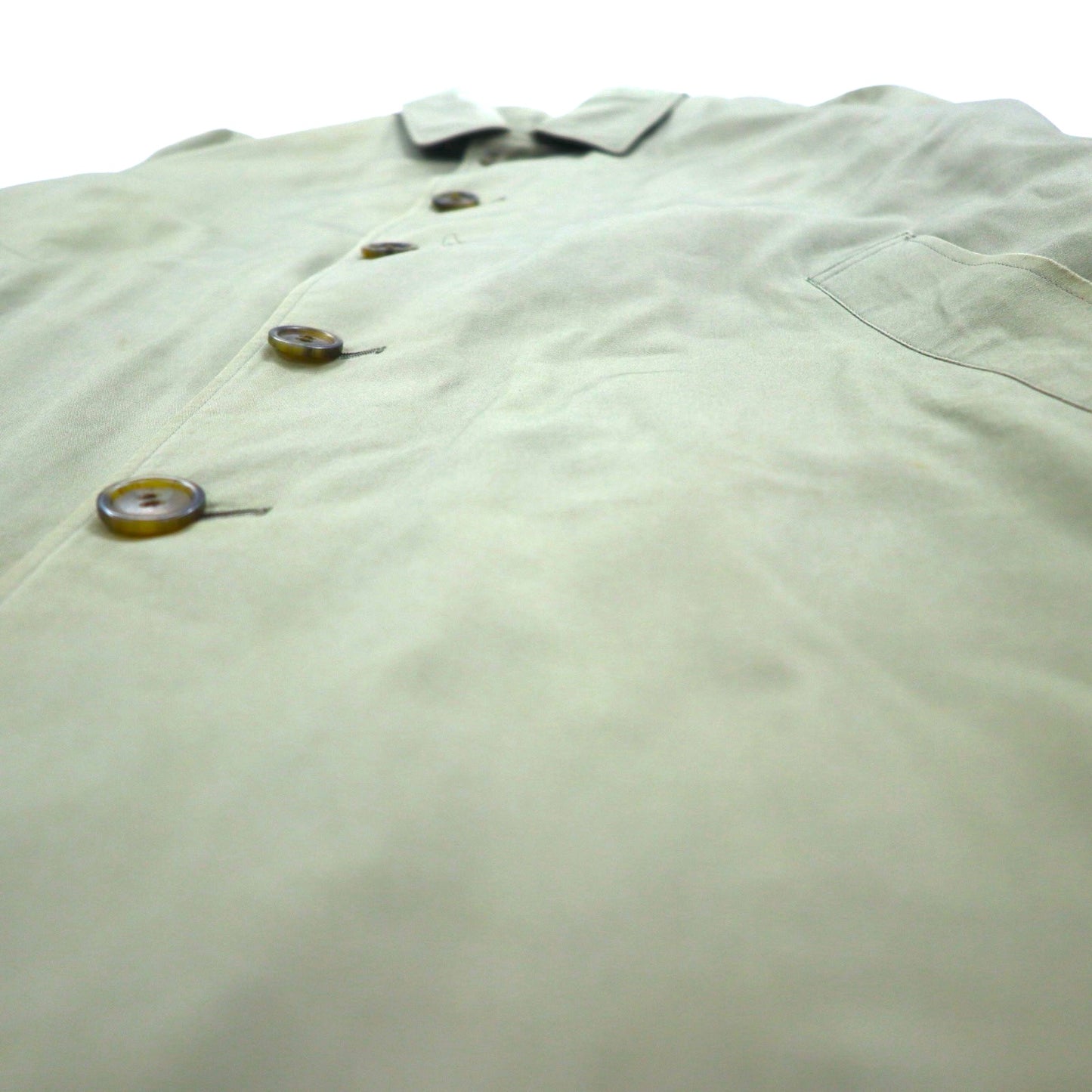 D'URBAN 80年代 ステンカラーコート トレンチコート M ベージュ ライナー着脱式 ベルト付き 日本製