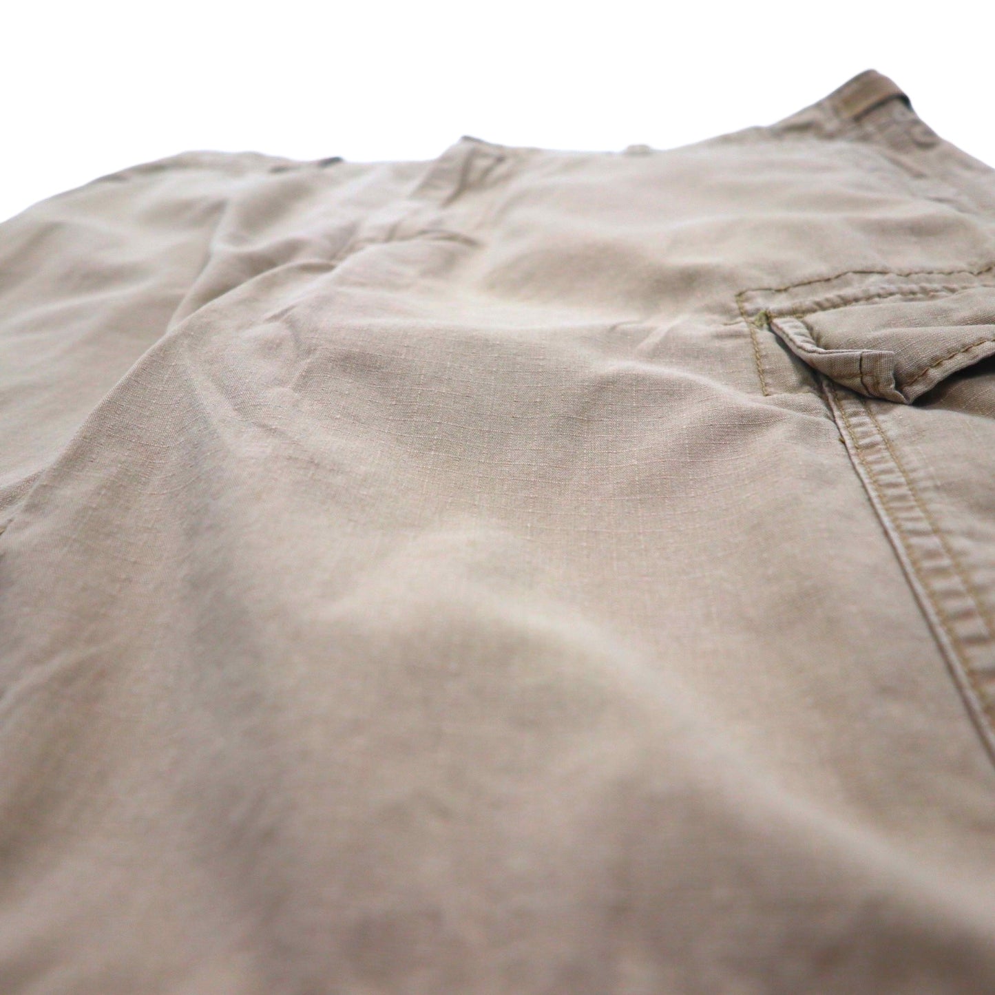 POLO JEANS CO. RALPH LAUREN 90年代 リップストップ カーゴショートパンツ ハーフパンツ L カーキ コットン