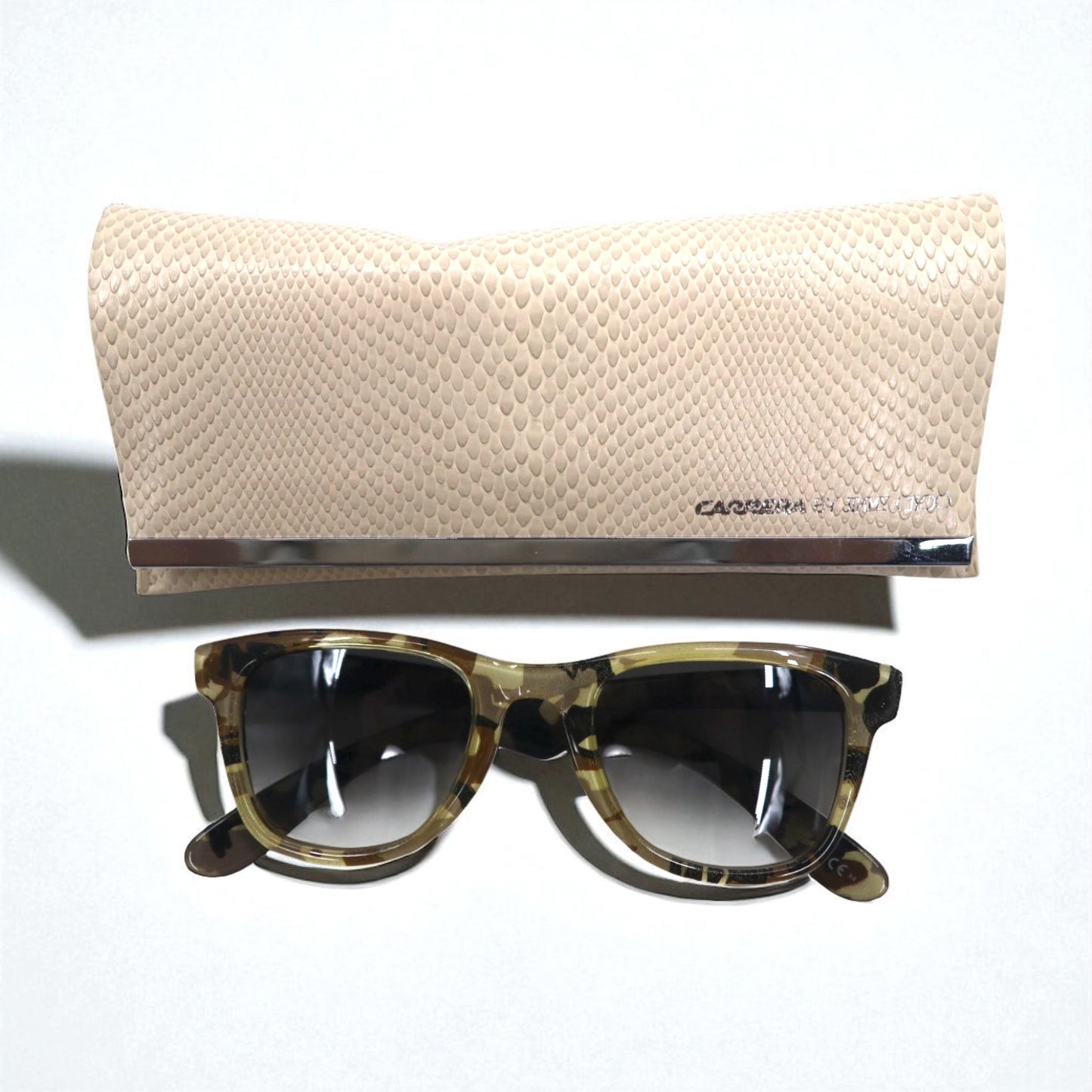 CARERRA BY JIMMY CHOO ウェリントン サングラス ブラウン カモフラ OHBIC 50-23 145 スロベニア製