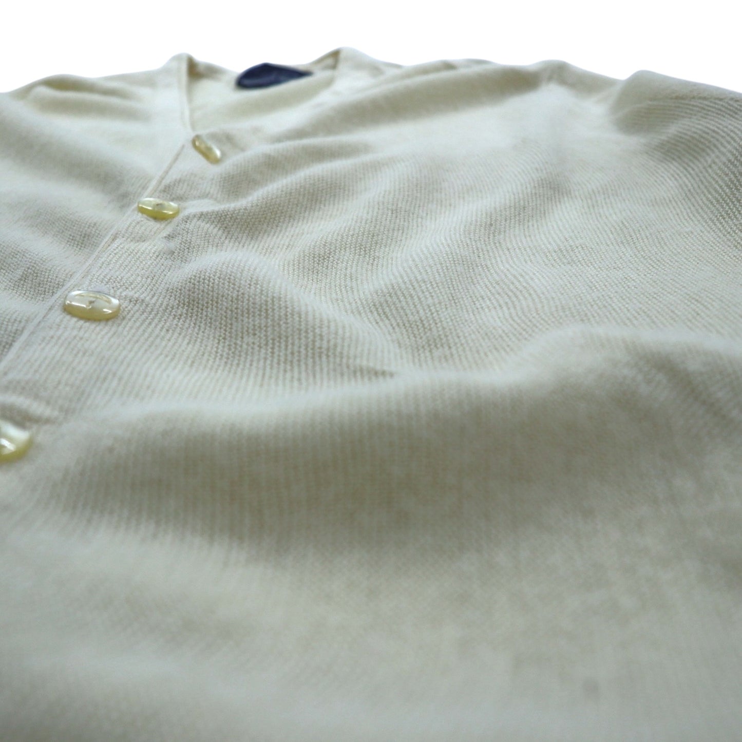 Arnold Palmer 70年代 USA製 アクリル ニット カーディガン L ホワイト アクリル ROBERT BRUCE