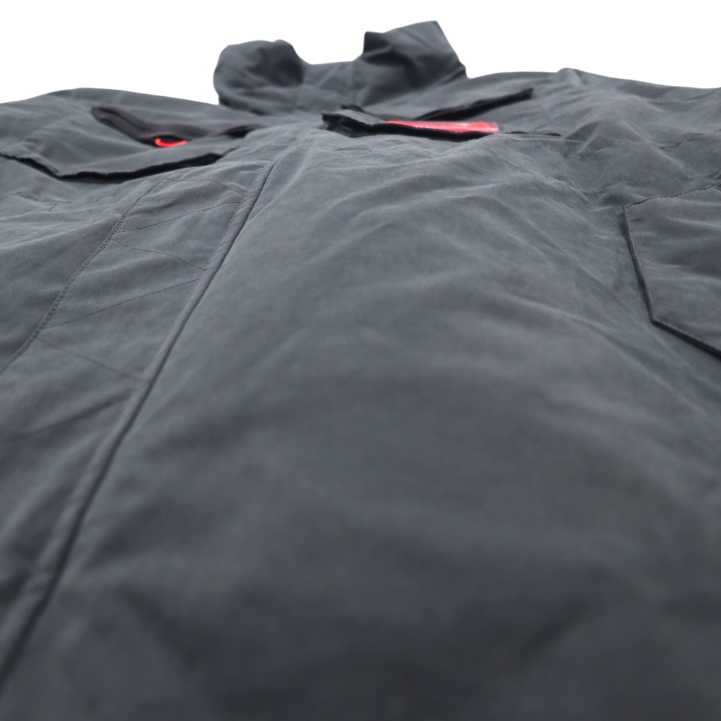 NIKE JORDAN 23ENG OTW PARKER Hooded Long Black Jacket 3XL Black Quilted Liner Double Zip Fishtail Thermore Retractable Hood CK8909-045 Unused