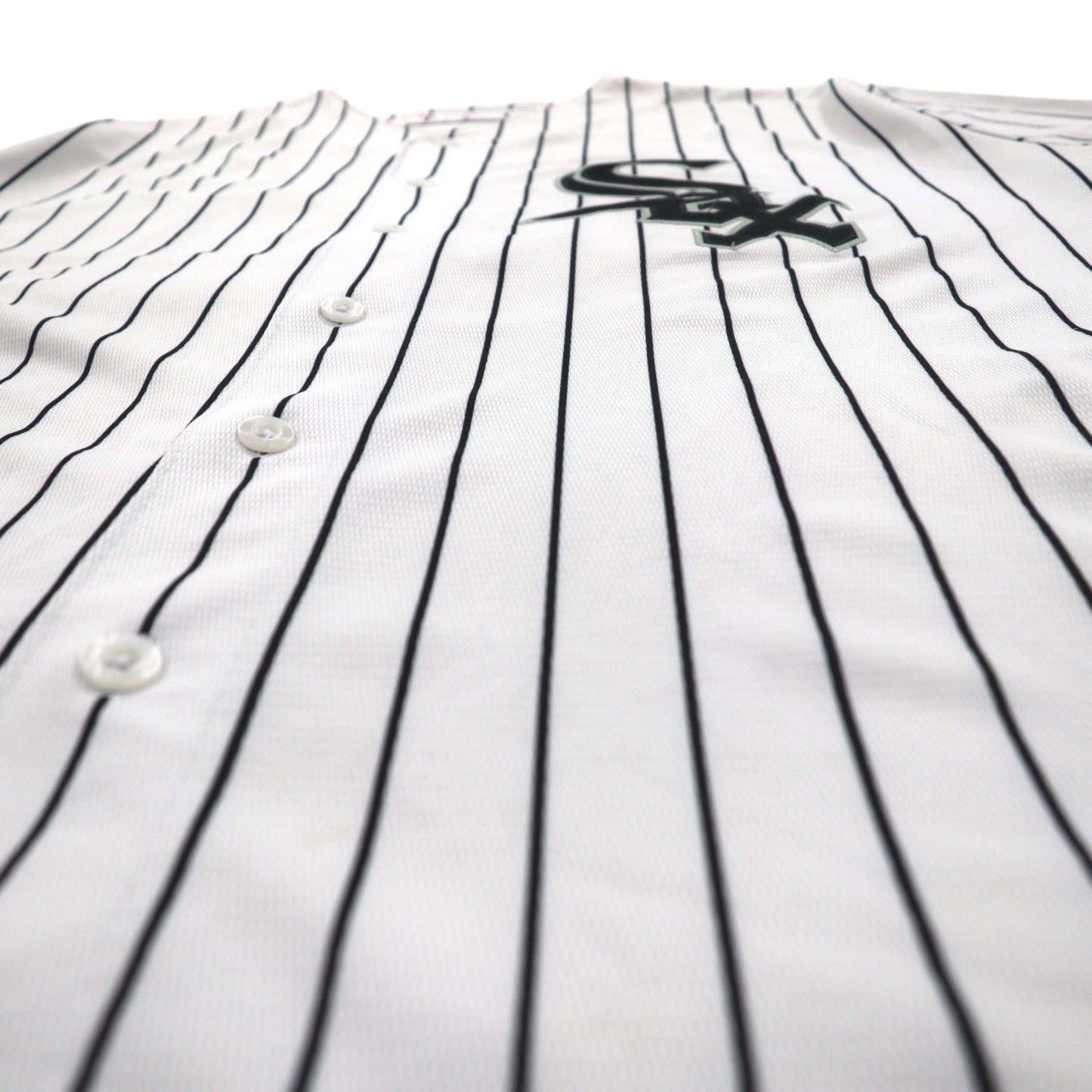 Majestic Baseball Shirt 2XL White Stripe MLB RED SOX Numbering COOL BASE