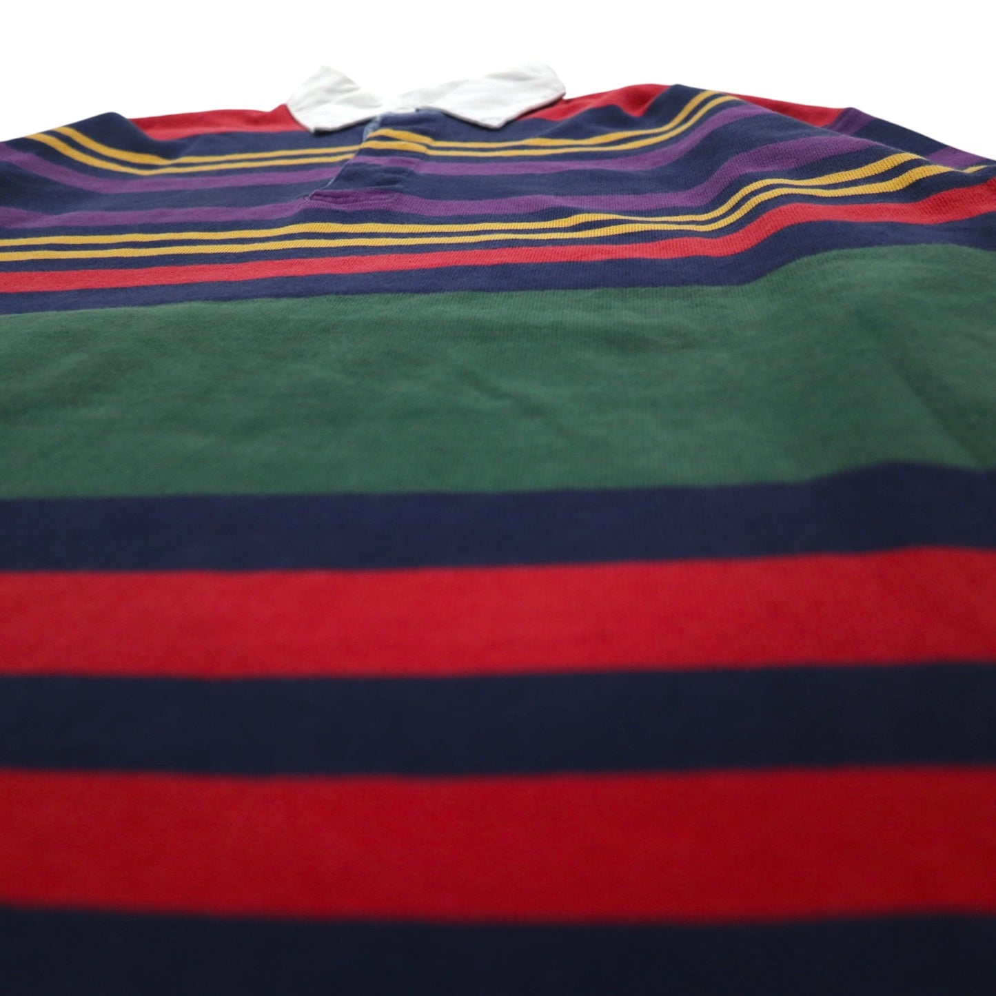 Eddie Bauer 90年代 ラガーシャツ XL マルチボーダー コットン