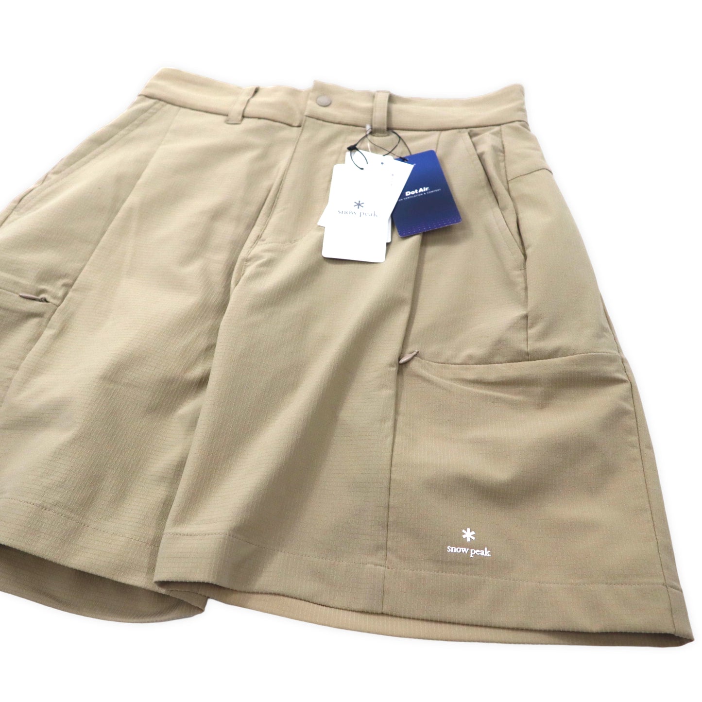 snow peak ドットエア ショーツ ショートパンツ S ベージュ ポリエステル ストレッチ BEAUTY & YOUTH 別注 BY DOT AIR SRTS UA-PA-21SU00102BG 未使用品