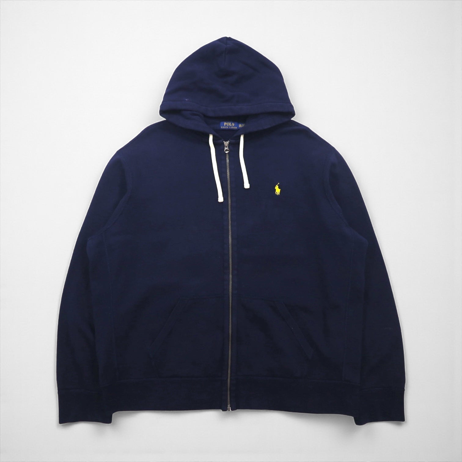 Polo Ralph Lauren Reverse Weave Zip-Up Hoodie, 2XL, Navy, Small 