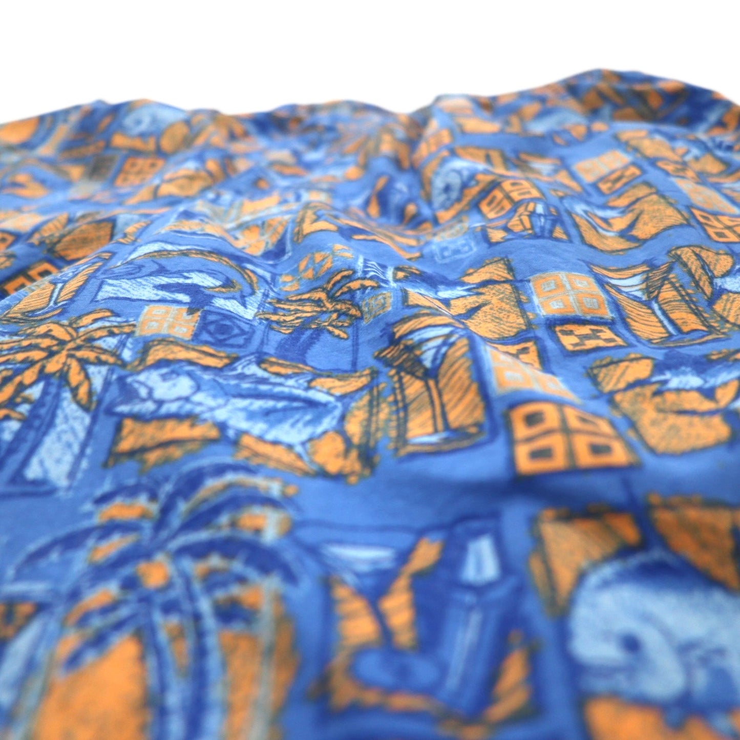 Columbia PFG 水陸両用 スーパーバックキャストウォーターショーツ ショートパンツ S ブルー 総柄 ナイロン FM1107