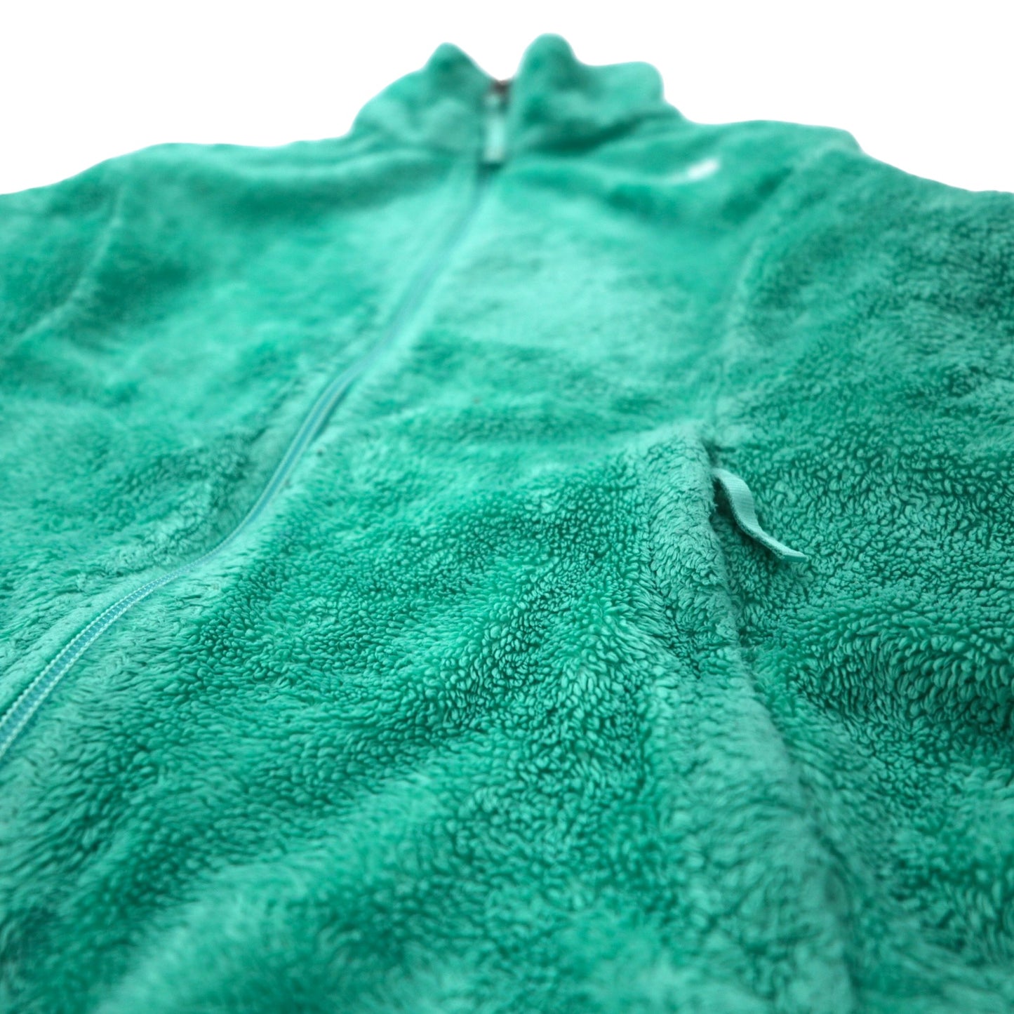 THE NORTH FACE シェルパ フリースジャケット L グリーン ポリエステル ロゴ刺繍