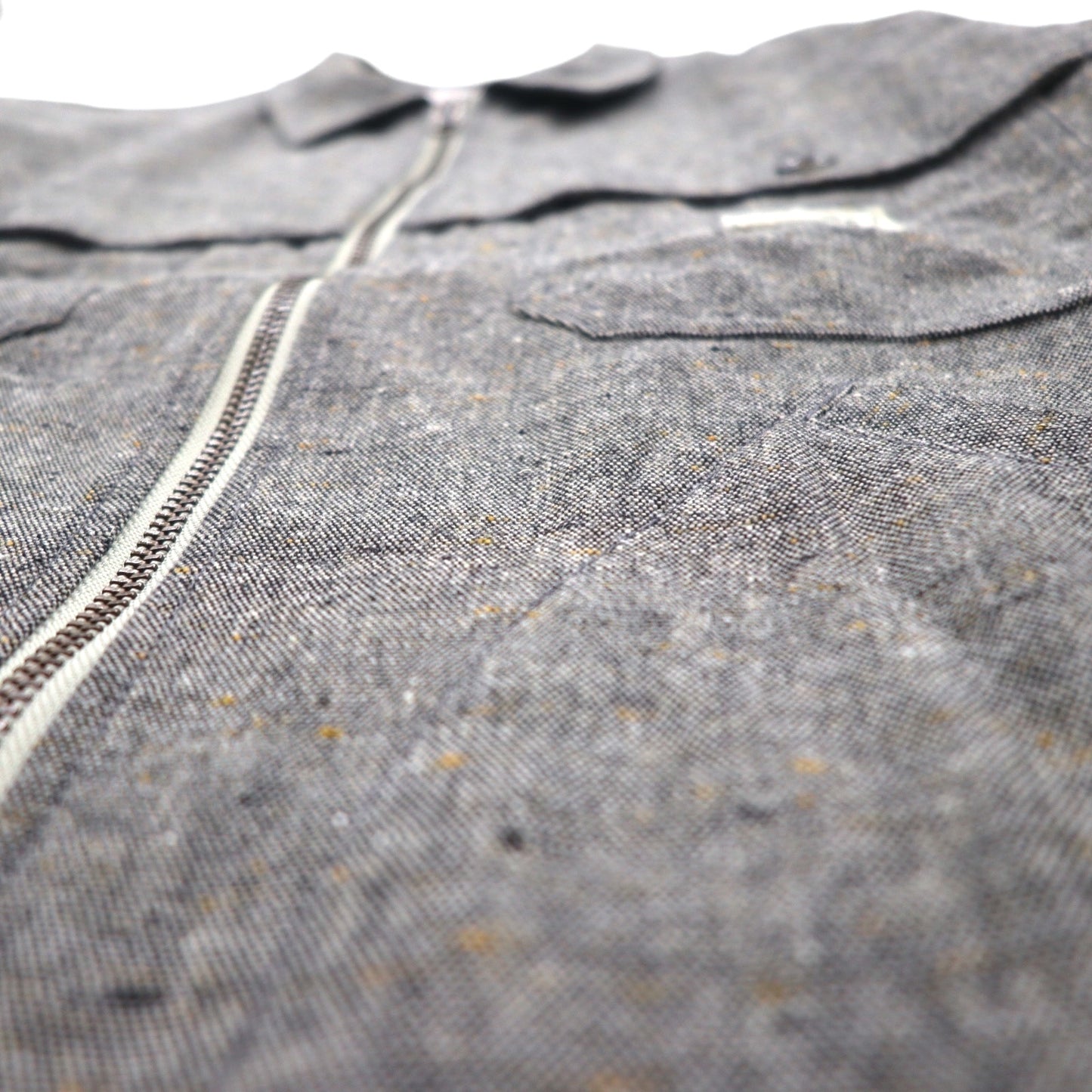 GANGSTERVILLE 日本製 ネップジャケット ジップアップ ハリントンジャケット S TIME KILLERS 刺繍 GSV-19-AW-16