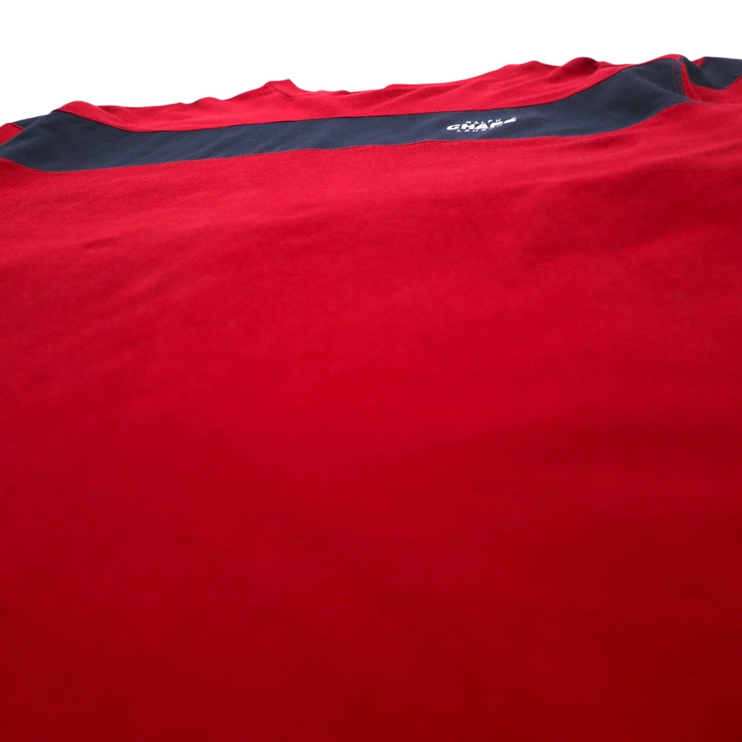 CHAPS RALPH LAUREN 90年代 ロングスリーブTシャツ ロンT L レッド ワンポイントロゴ刺繍