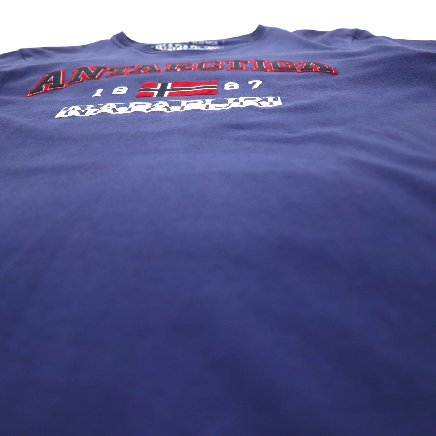 NAPAPIJRI Printed T-Shirt, Medium, Navy, Cotton, Made in Turkey