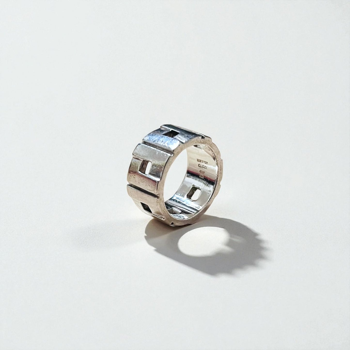 GUCCI モダニスト リング 指輪 22号 ワイド シルバー SILVER 925 イタリア製