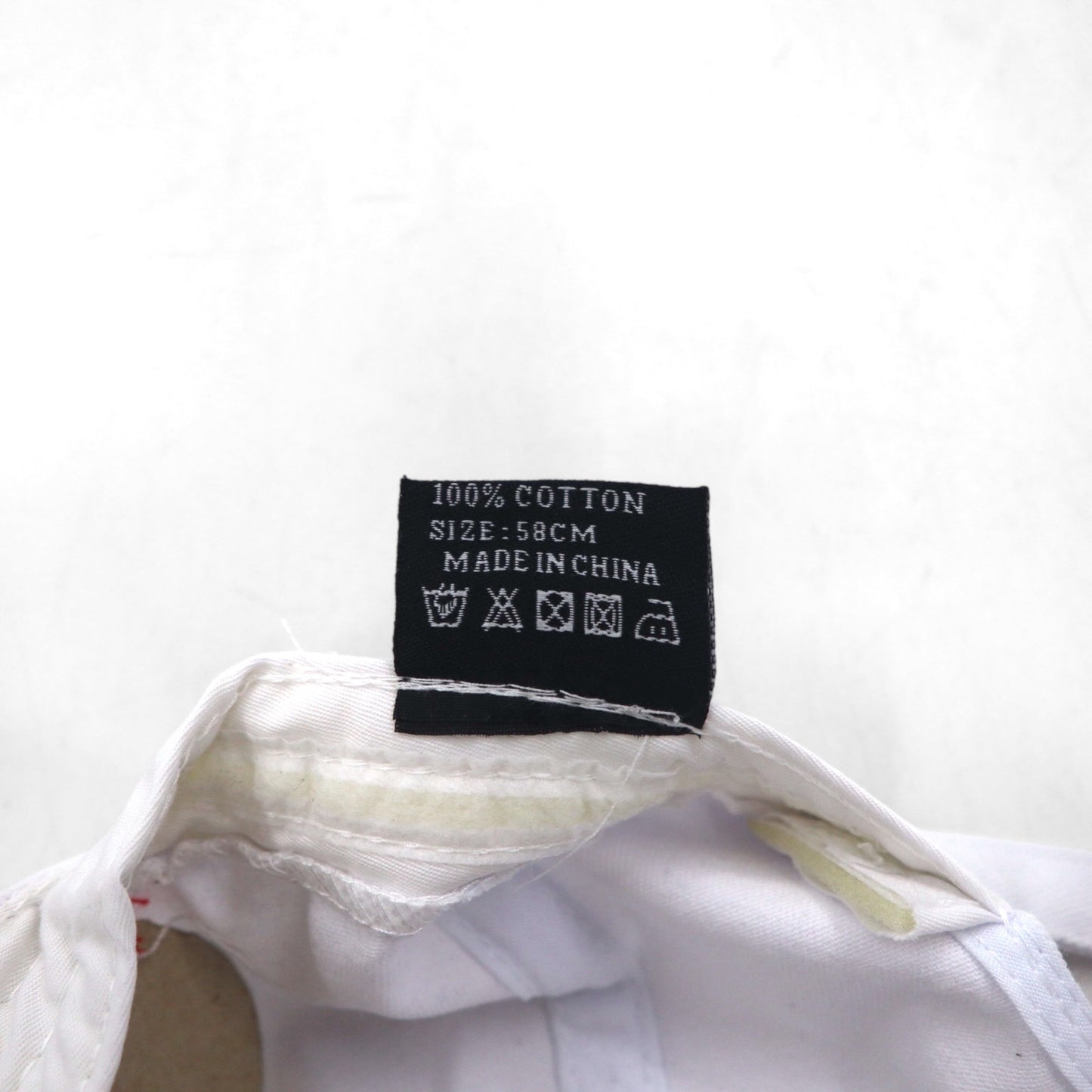 TESLA 6 Panel Cap 58cm Belt White Cotton