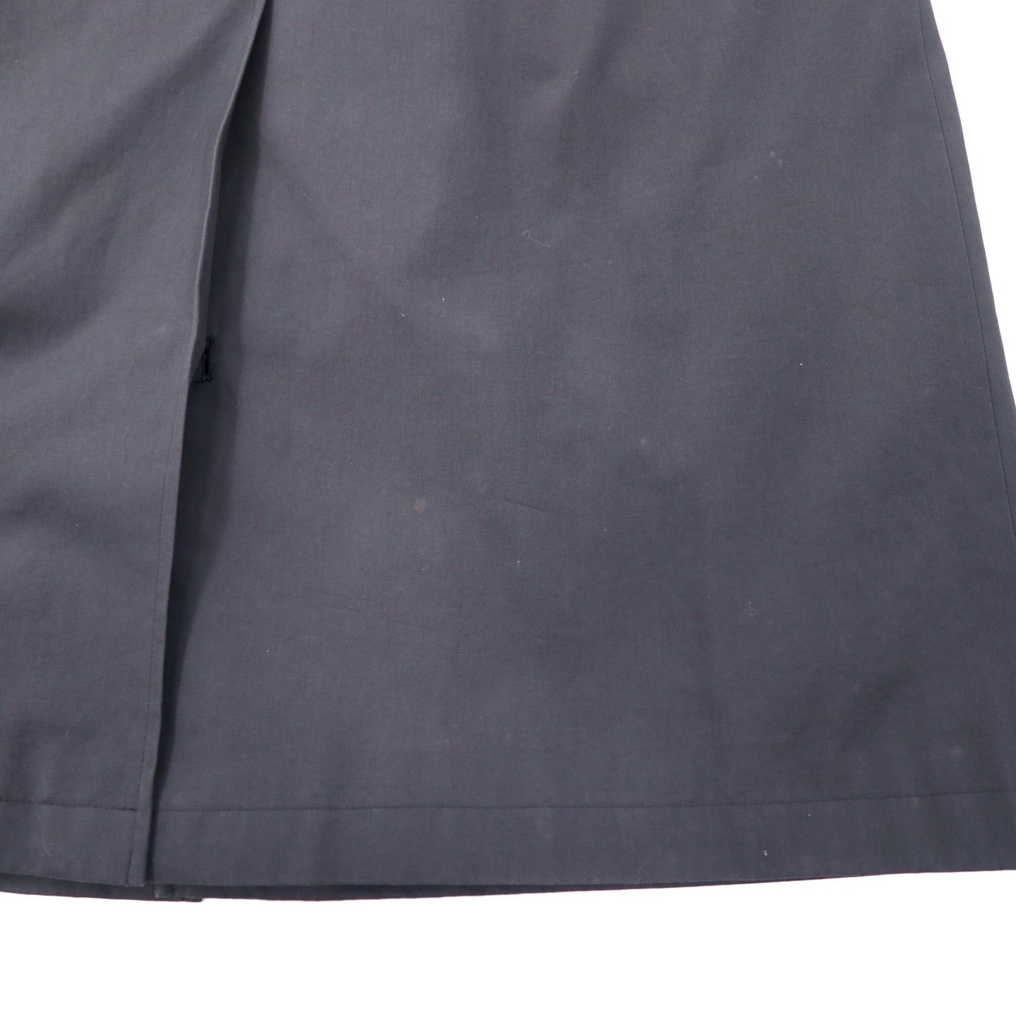 CHAPS RALPH LAUREN 90年代 ステンカラーコート LL ブラック コットン 比翼 ライナー着脱式