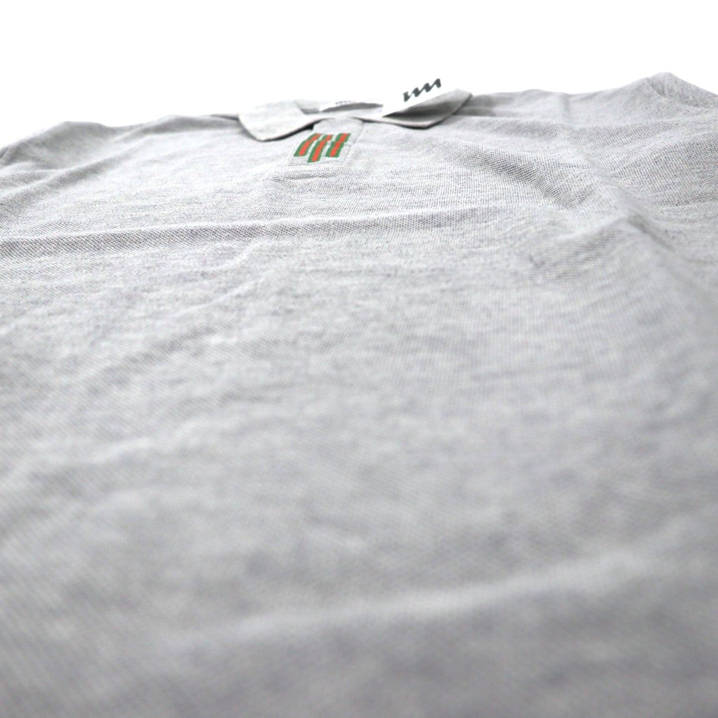 im MIYAKE DESIGN STUDIO (issey miyake) 80s Polo shirt L Grey Cotton Pique Made in Japan Unused